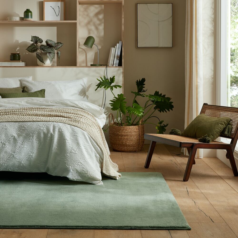 Teppich uni Grün 80 x 150 cm - BLITH Kadima Design