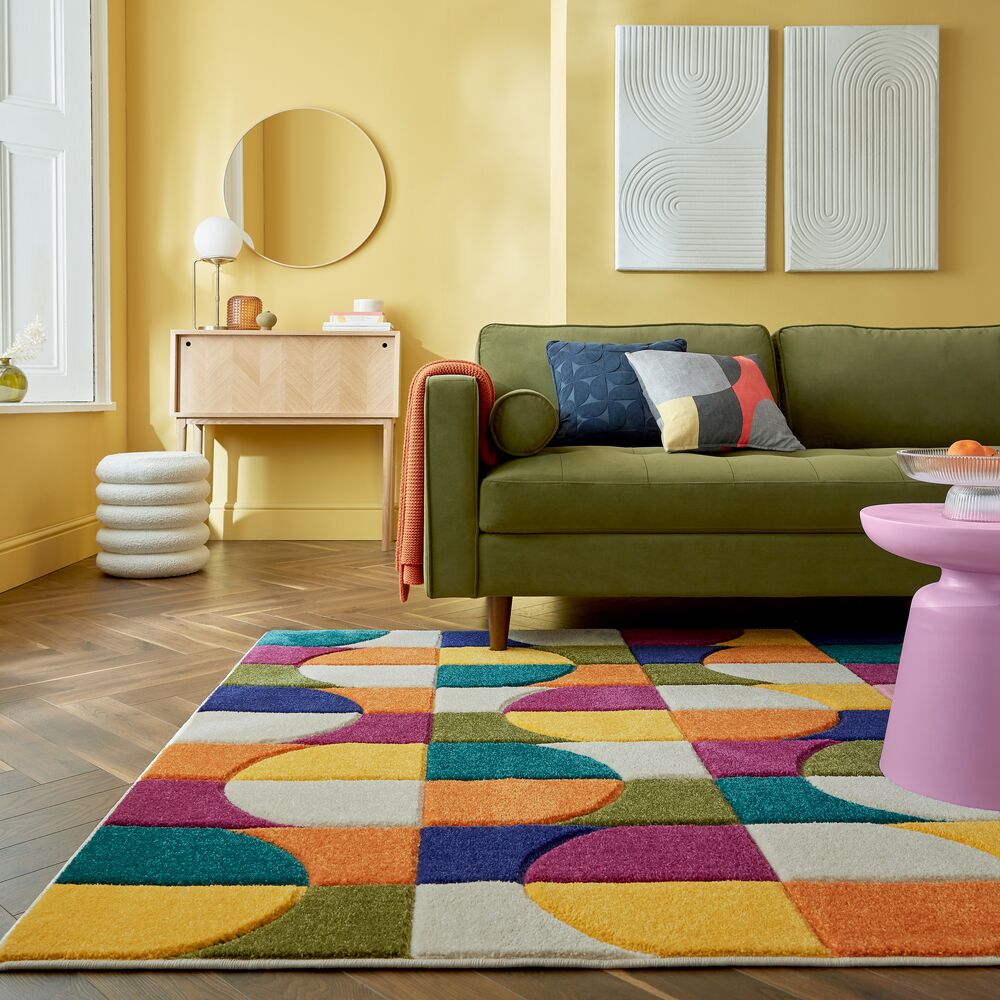 Teppich geometrisch Bunt 120 x 170 cm - QUAGGY | Kadima Design 