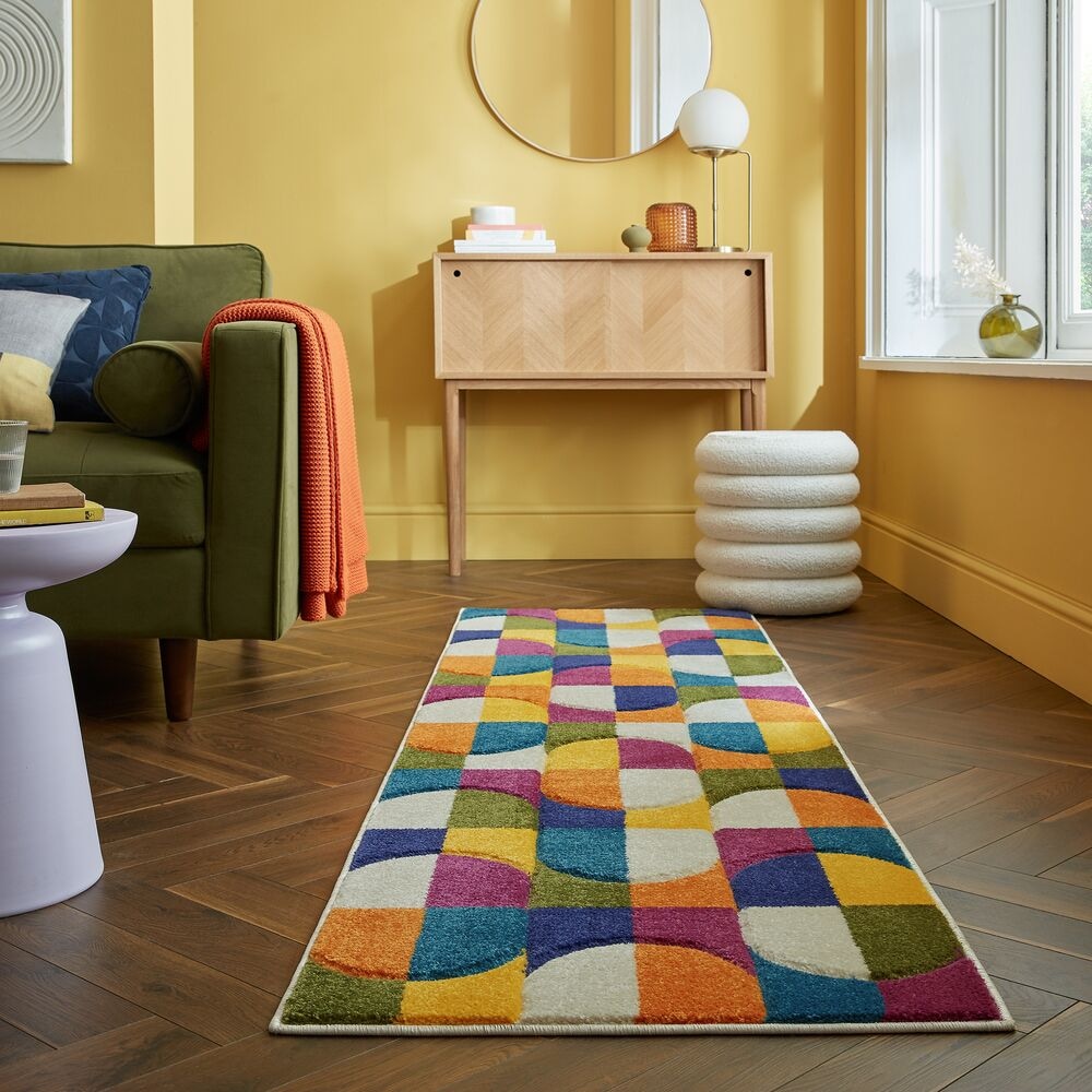 Läufer geometrisch Bunt 66 x 230 cm - QUAGGY Kadima Design