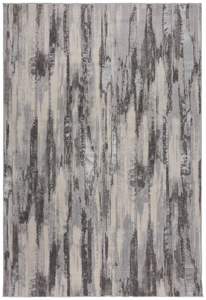 Teppich abstrakt Silber 160 x 230 cm - ZENNOR | Kadima Design 