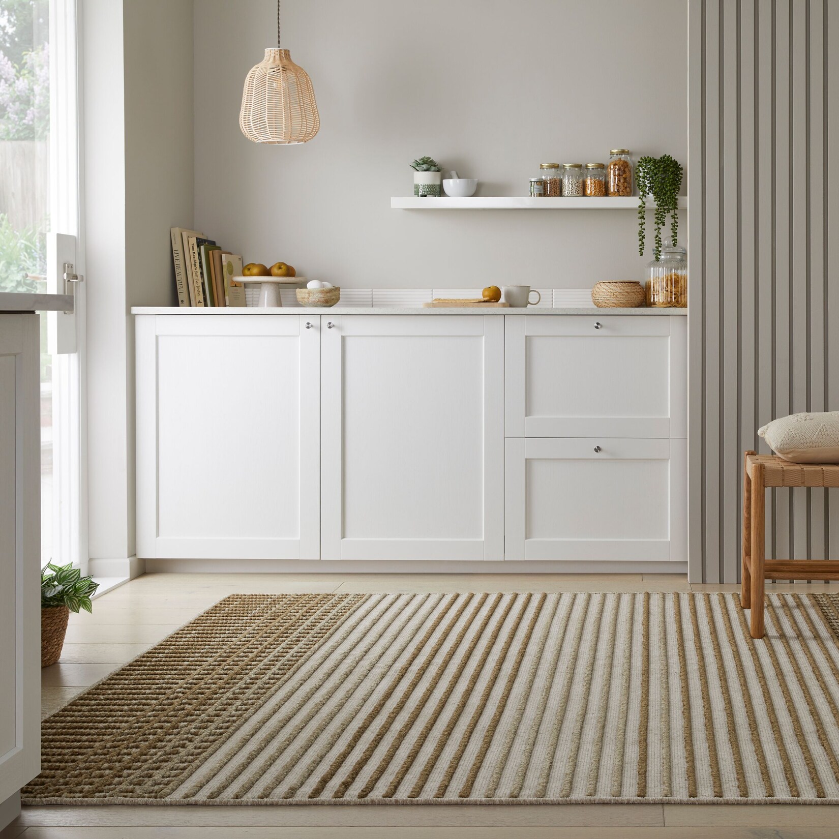 Teppich waschbar Grün 120 x 160 cm - OTTER Kadima Design