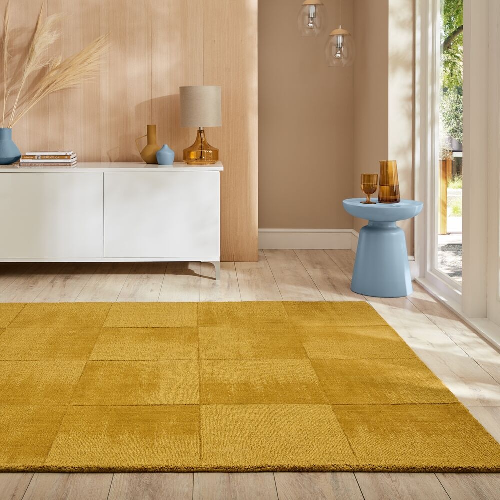 Wollteppich geometrisch Gelb 200 x 290 cm - SID Kadima Design