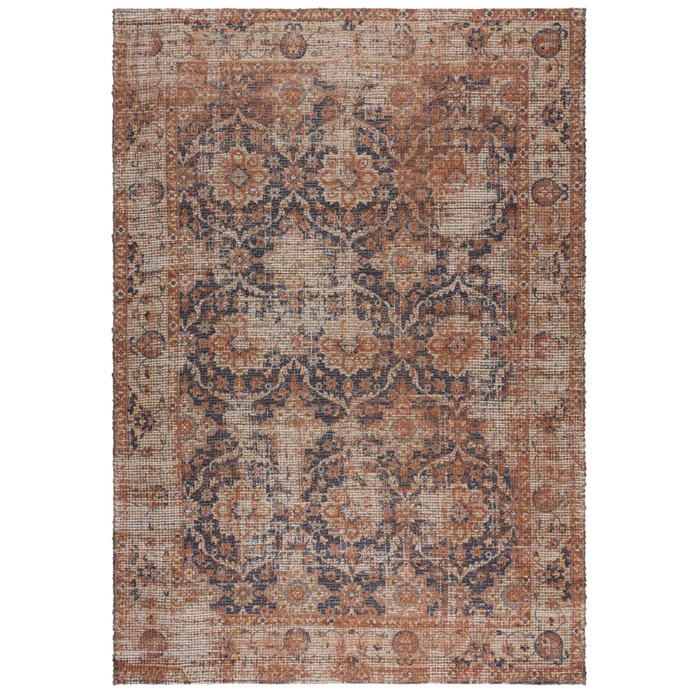 Jute-Teppich Orient Rot-Blau 200 x 290 cm - WENSLEY | Kadima Design 