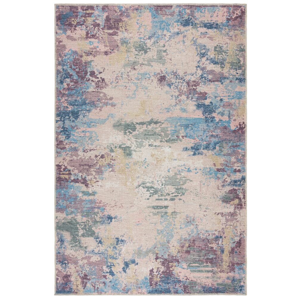 Maschinenwaschbarer bunter Teppich aus recycelten Fasern - "Cray" Serie. 80x150 cm | Kadima Design 