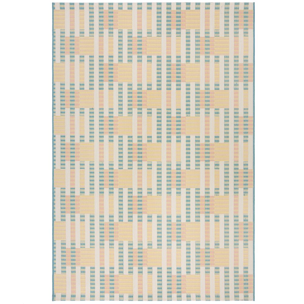 Rutschfester, pflegeleichter Outdoor-Teppich in Pastellfarben aus Polypropylen, "Fell". 120x170 cm | Kadima Design 