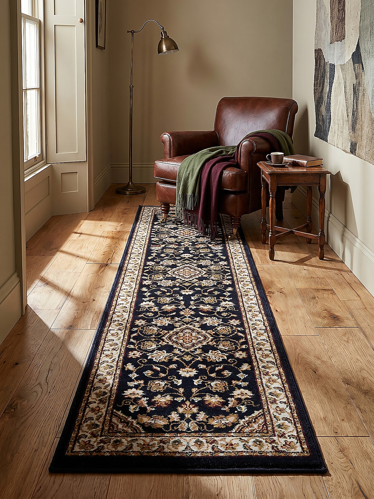 Läufer Orient Dunkelblau 60 x 230 cm - GLAZERT Kadima Design