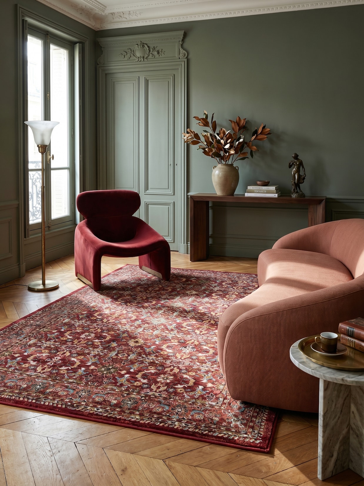 Hochflorteppich Berber Rot 120 x 170 cm - GLAZERT Kadima Design