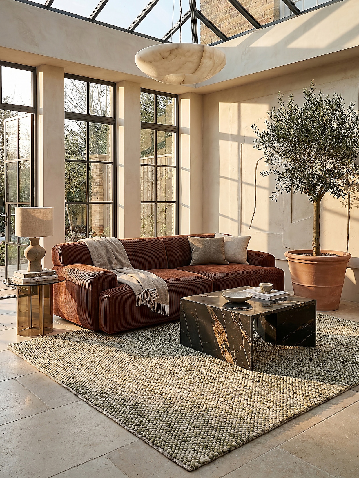 Teppich Wollmischung Grün 120 x 170 cm - MEDWAY Kadima Design