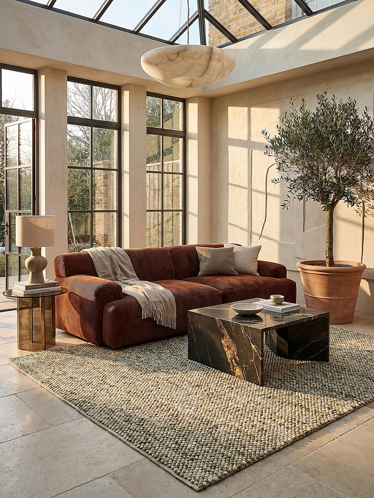 Teppich Wollmischung Grün 80 x 150 cm - MEDWAY Kadima Design
