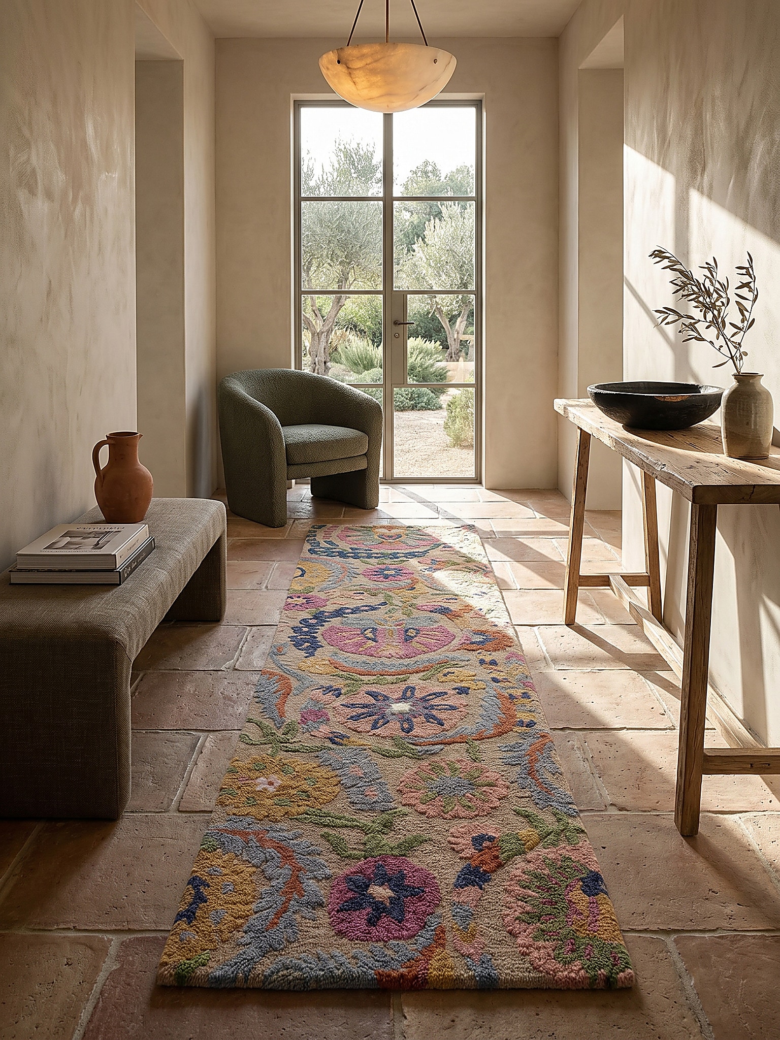 L&auml;ufer Wolle Bunt 80 x 300 cm - HEDDA | Kadima Design 