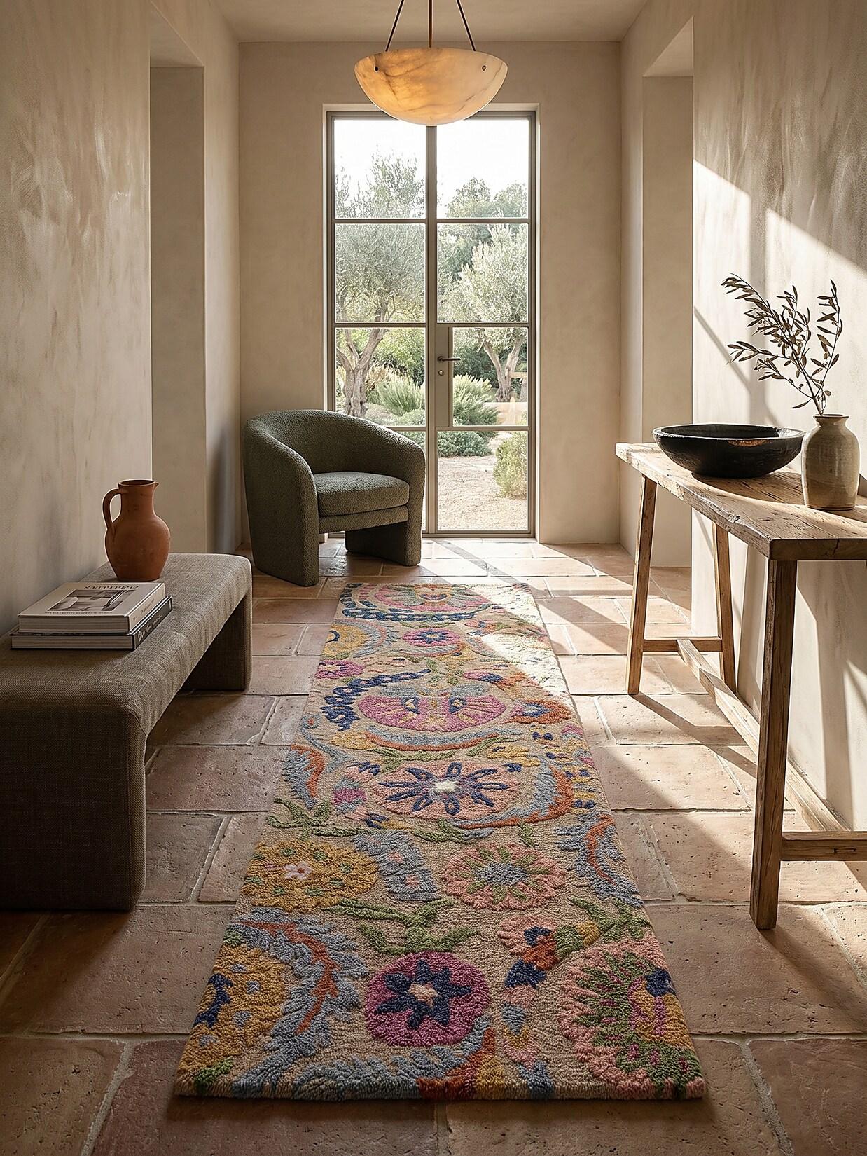 Läufer Wolle Bunt 80 x 300 cm - HEDDA Kadima Design