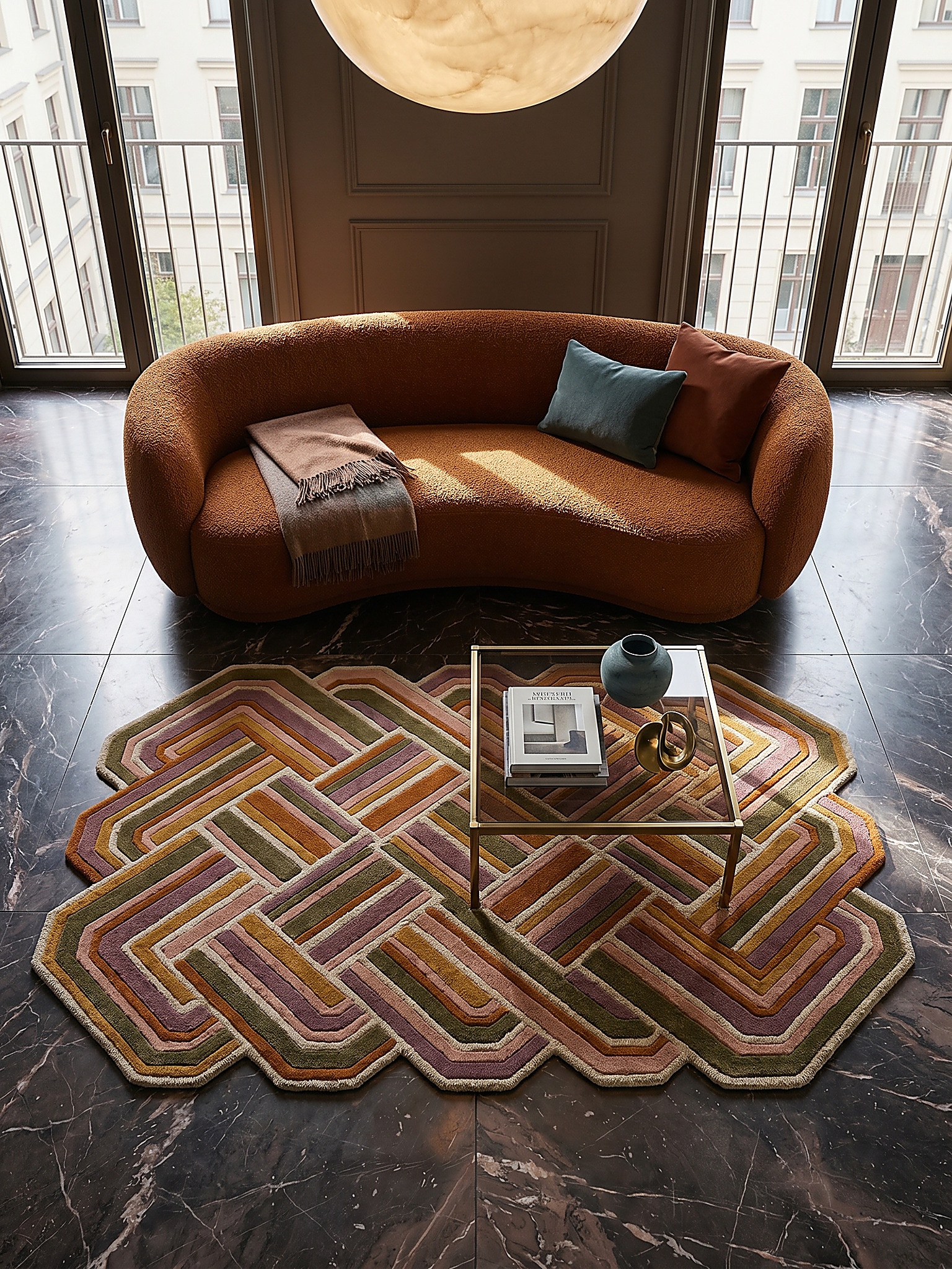 Wollteppich Hoch-Tief Flieder 200 x 300 cm - SOAR | Kadima Design 