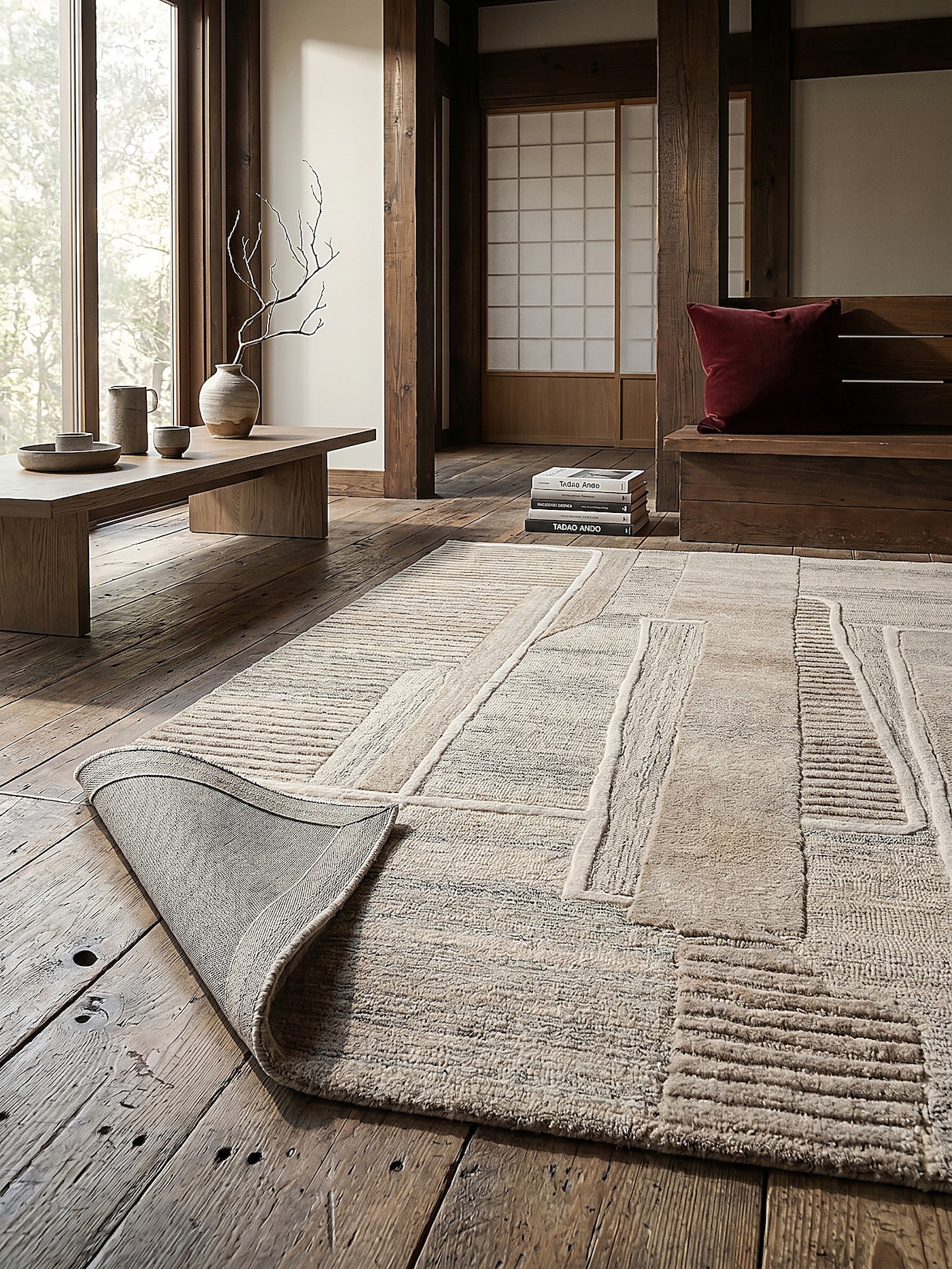Wollteppich skandinavisch Natur 200 x 300 cm - EDALE Kadima Design