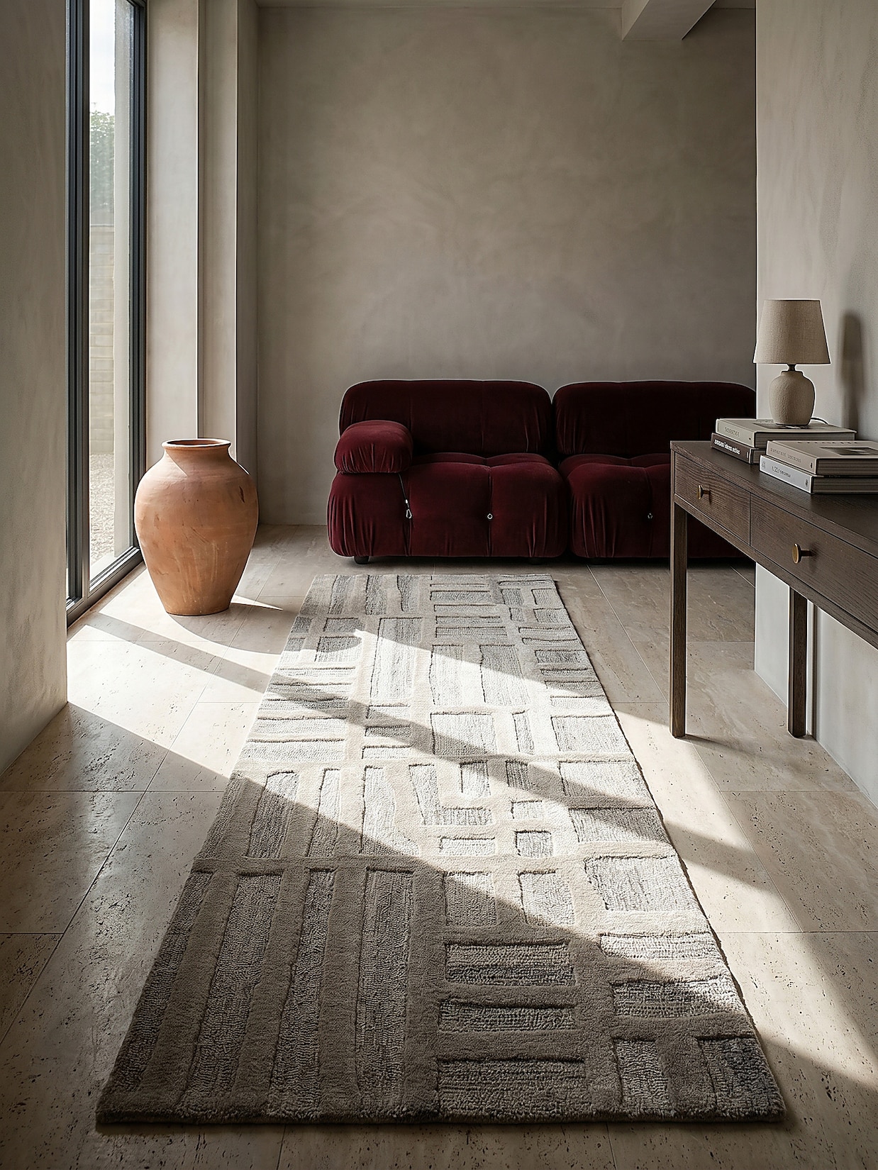 Läufer skandinavisch Natur 80 x 300 cm - EDALE Kadima Design
