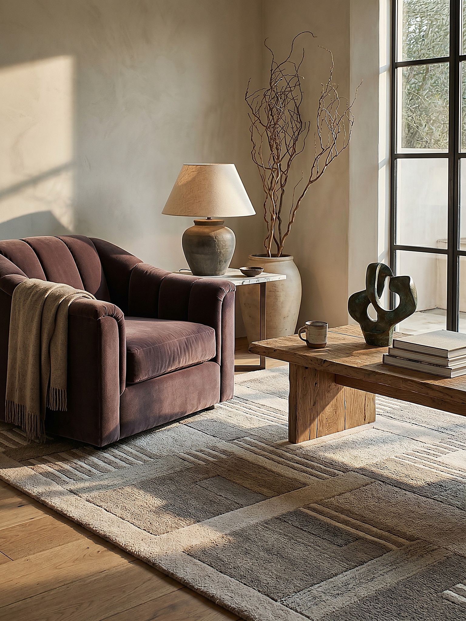 Wollteppich Naturgarn Natur 200 x 300 cm - EDALE | Kadima Design 