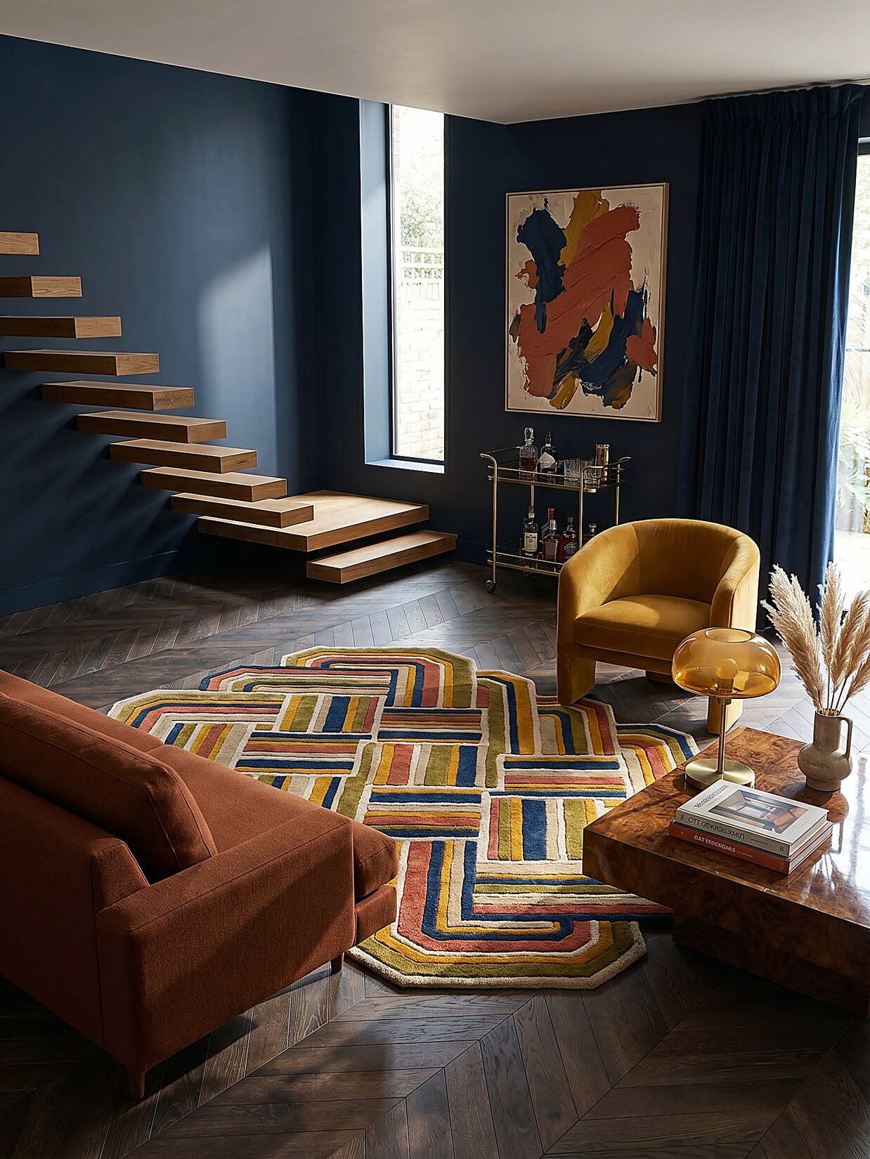 Wollteppich Hoch-Tief Terrakotta 200 x 300 cm - SOAR Kadima Design