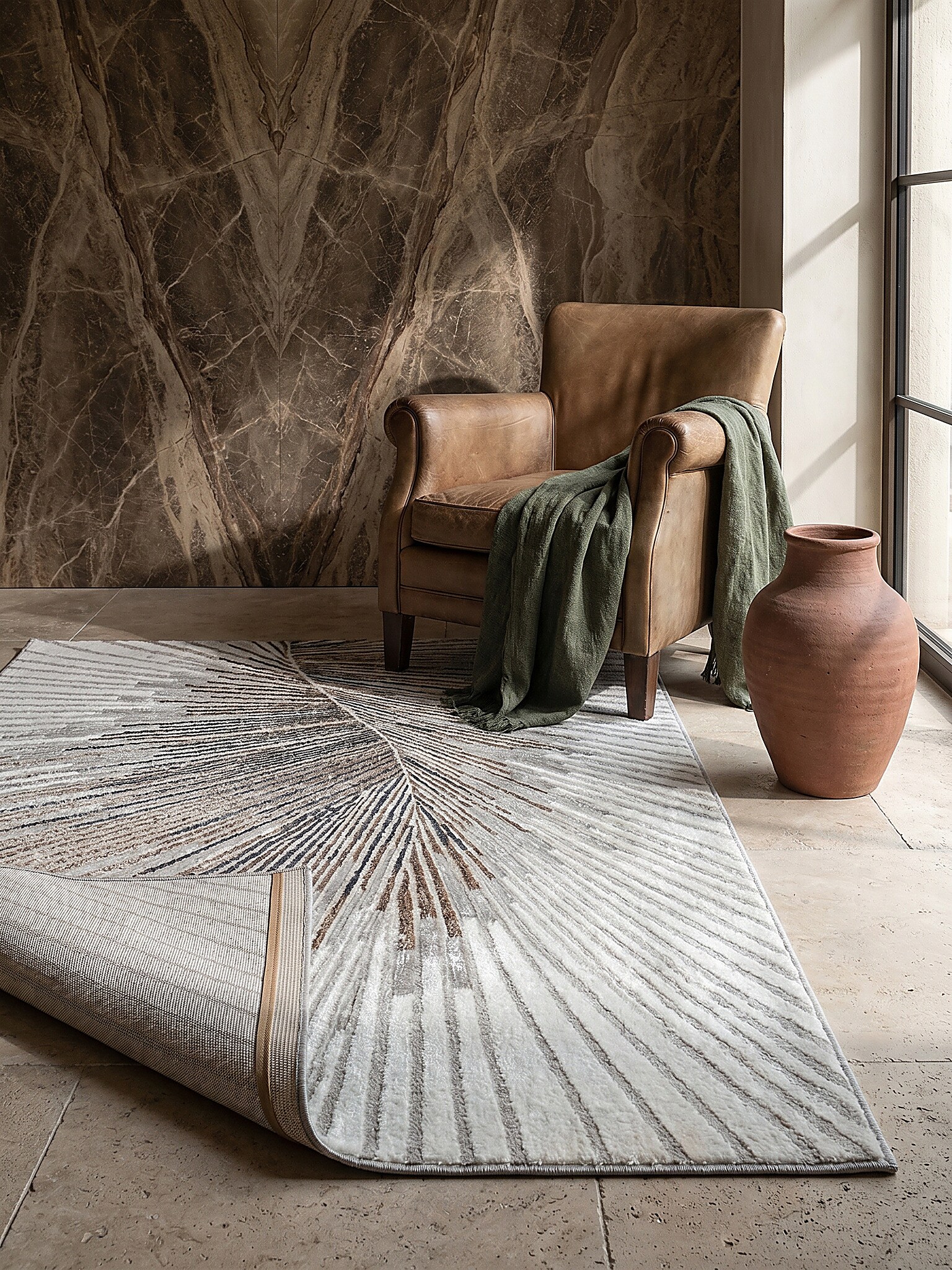 Teppich Kurzflor Grau 140x200 cm - KAVALA | Kadima Design 