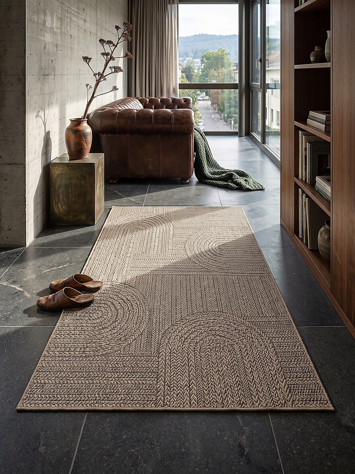 Läufer Flachgewebe Natur 60x90 cm - CORDEV Kadima Design