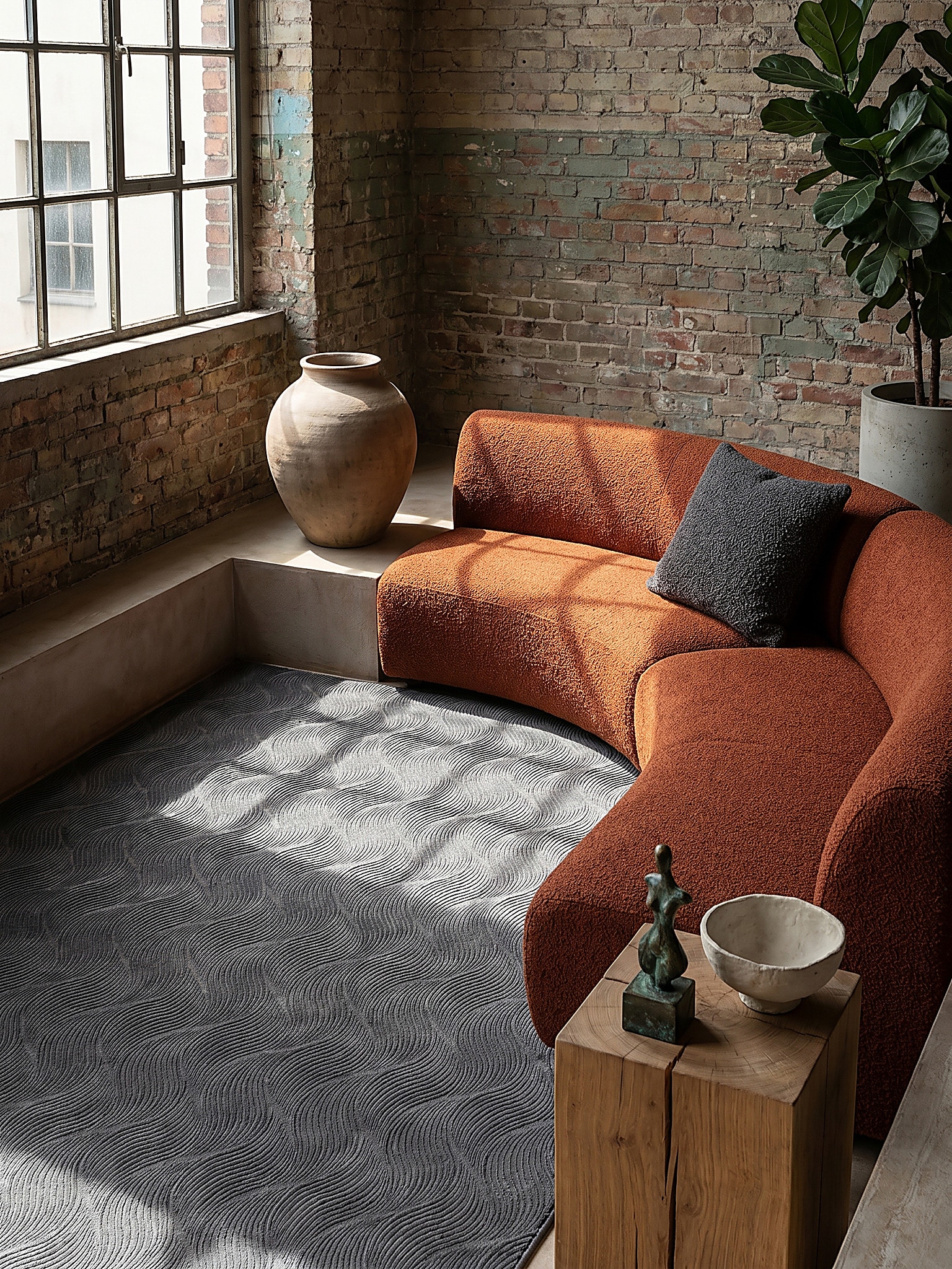Teppich Kurzflor Anthrazit 120x160 cm - DALAR | Kadima Design 