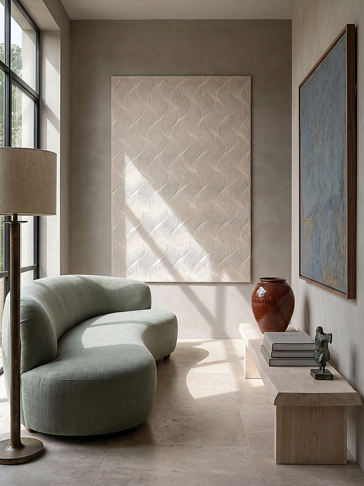 Teppich Kurzflor Creme 160x220 cm - DALAR Kadima Design