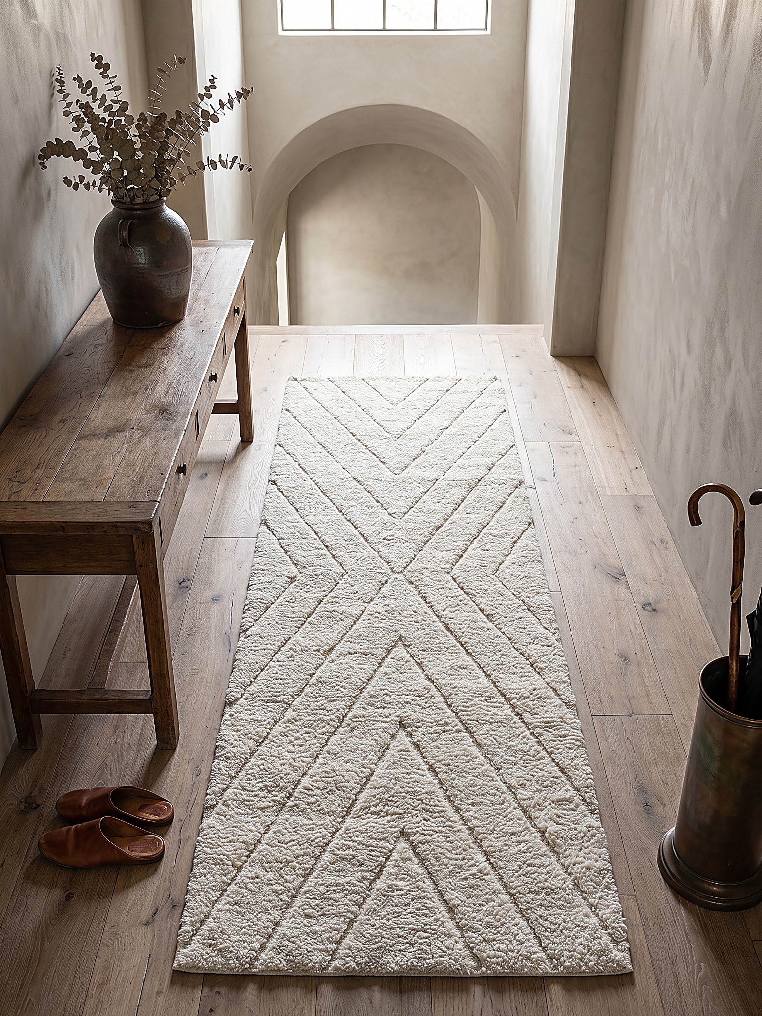 Shaggy-Teppich Polypropylen Creme 80x150 cm - ATRIO | Kadima Design 