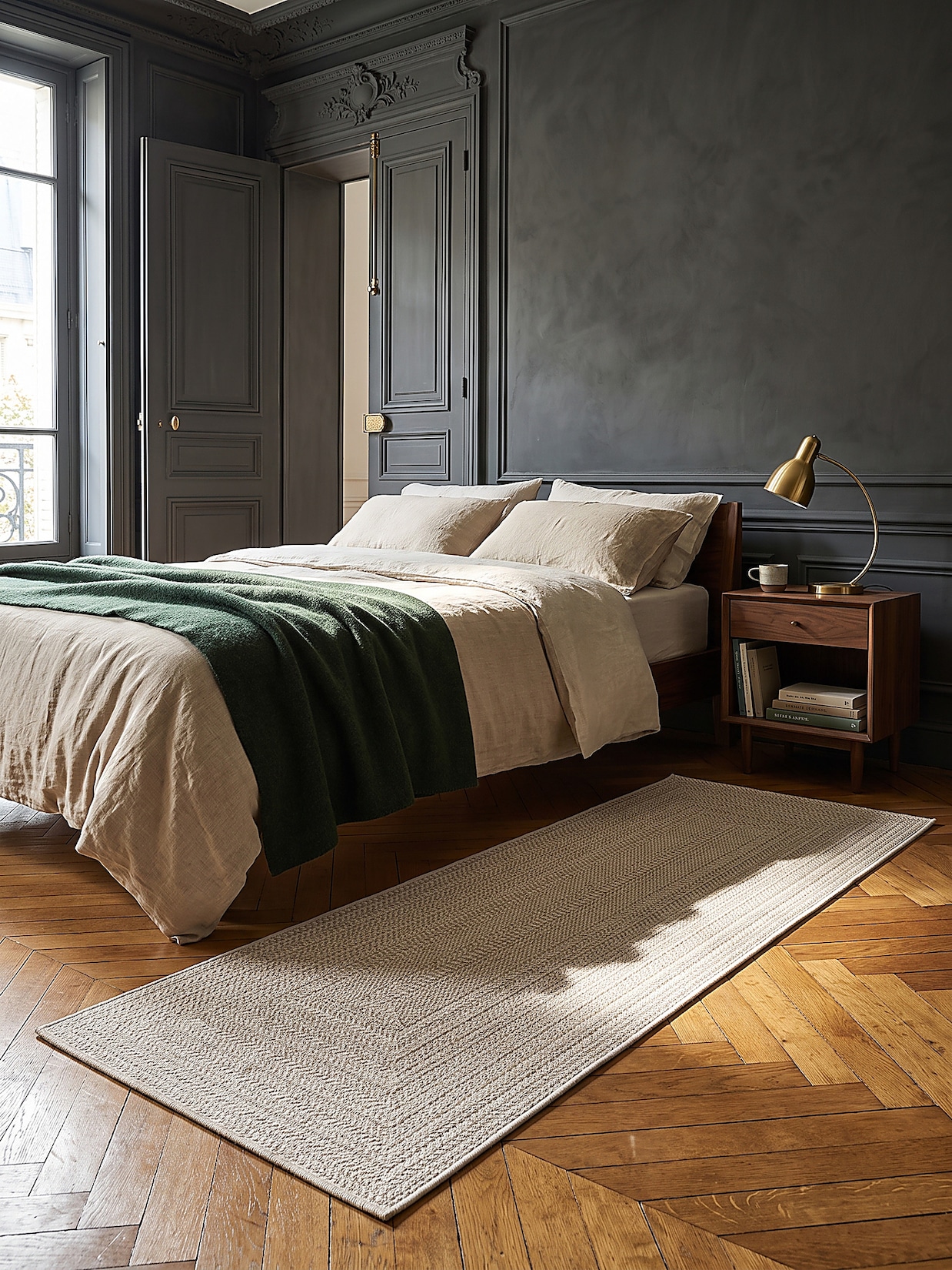 Läufer Flachgewebe Creme 80x150 cm - CORDEV Kadima Design