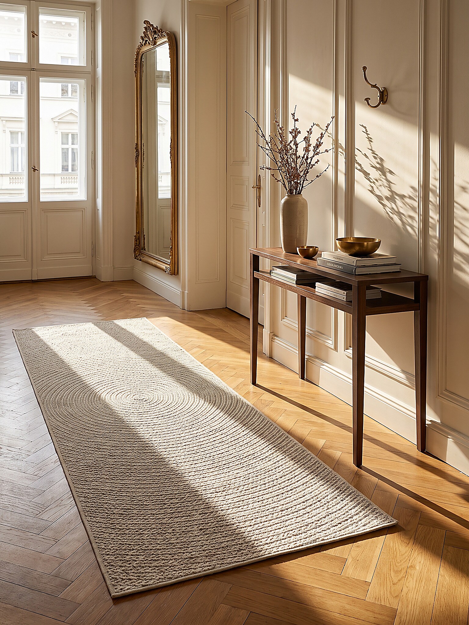 L&auml;ufer Flachgewebe Creme 80x250 cm - CORDEV | Kadima Design 
