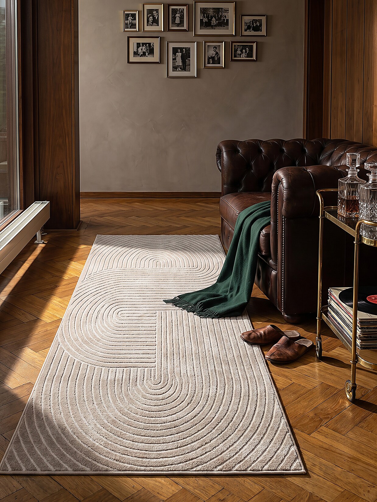 Outdoor-Läufer Niederflor Beige 80x250 cm - MEZEN Kadima Design
