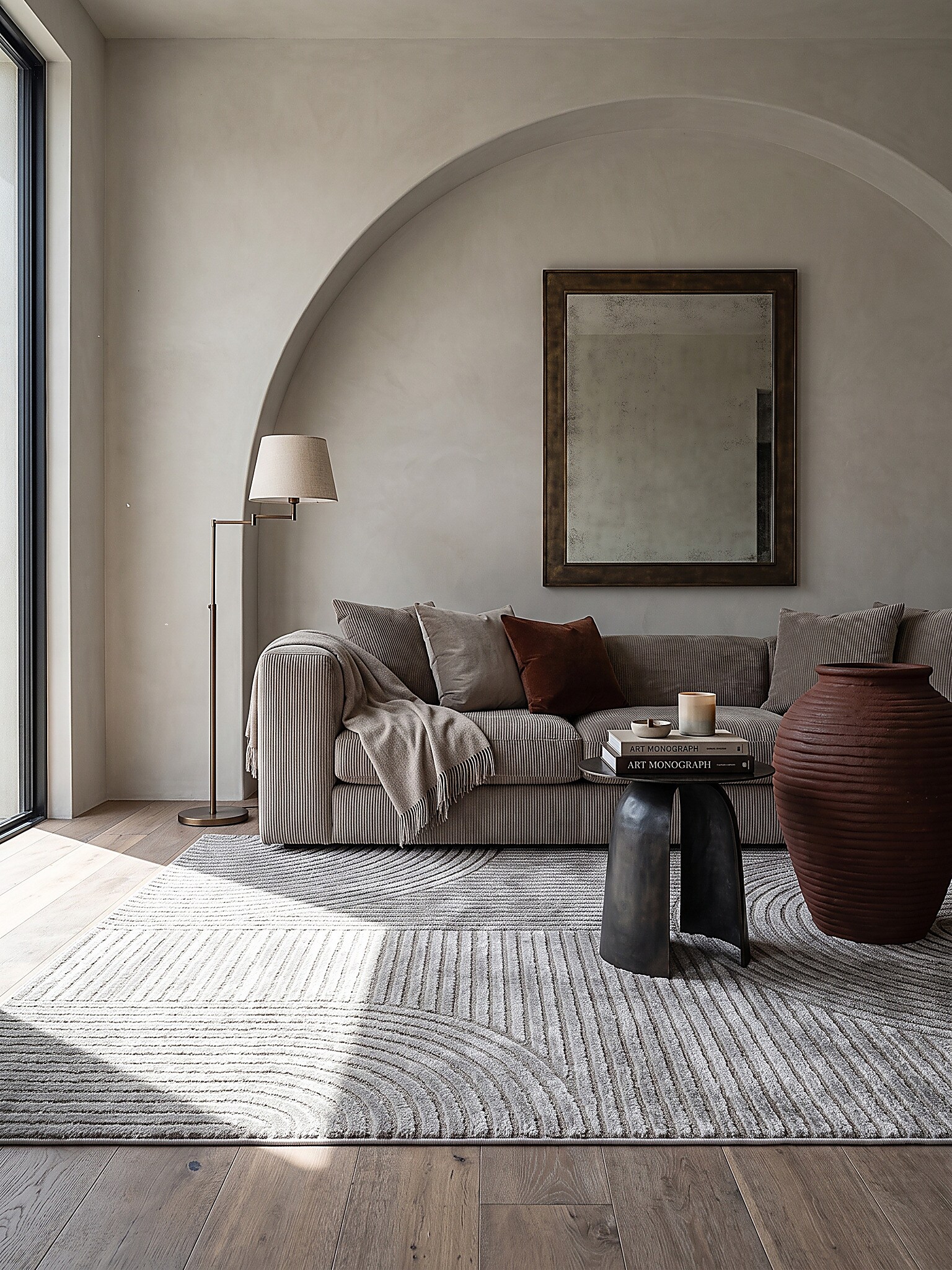 Teppich Kurzflor Grau 120x170 cm - CETINA | Kadima Design 