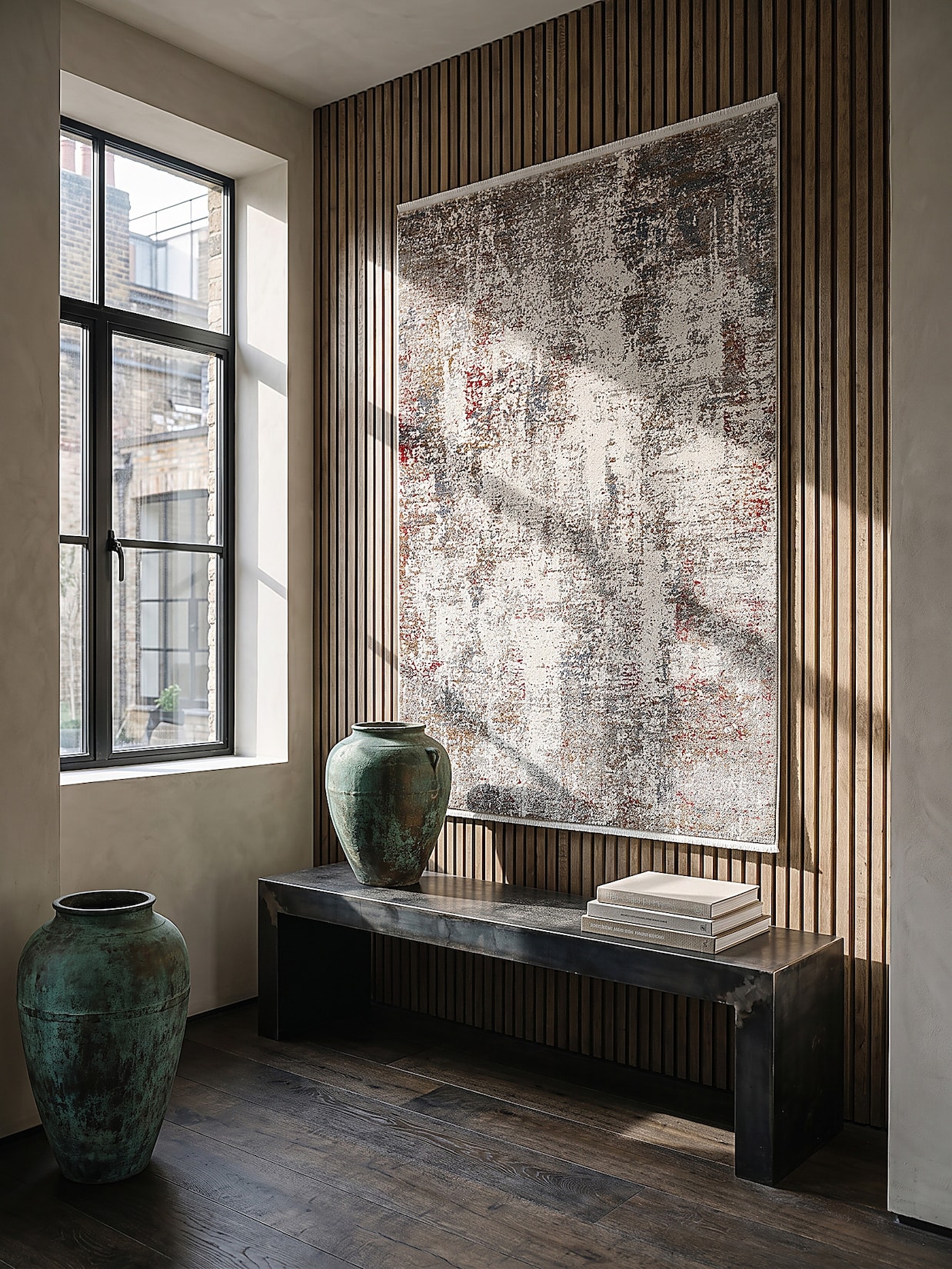 Teppich Kurzflor Mehrfarbig 200x290 cm - VARA Kadima Design