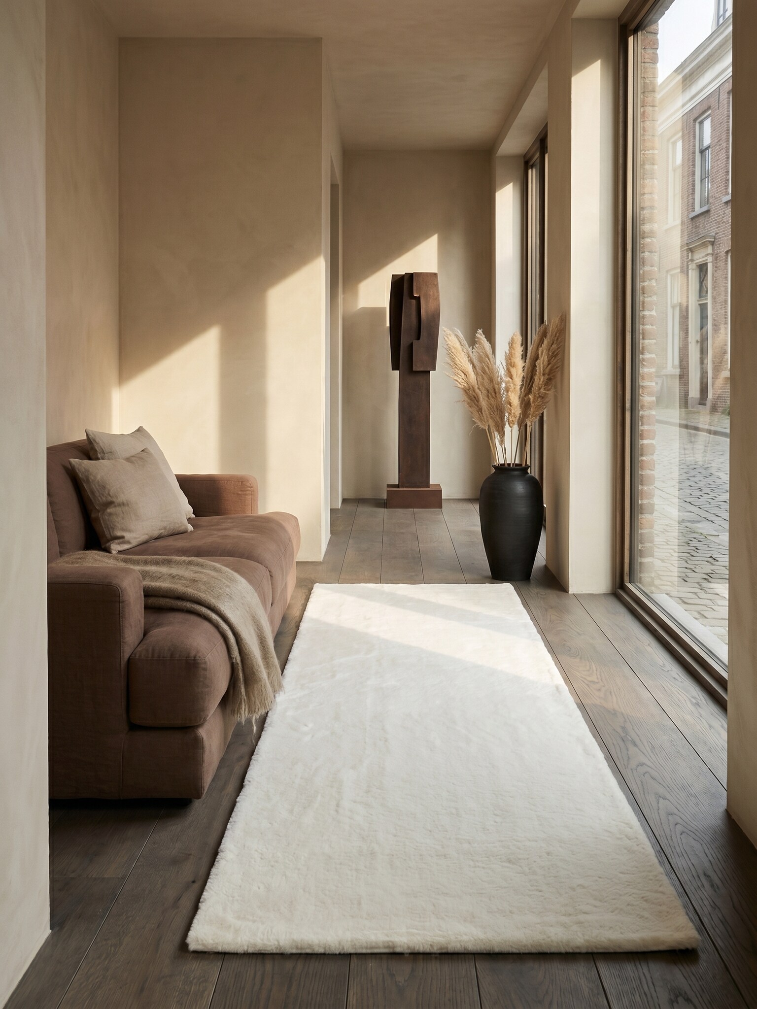L&auml;ufer Kurzflor Creme 80x150 cm - RUTOR | Kadima Design 