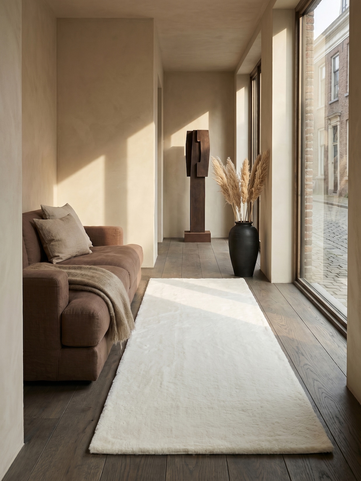 Läufer Kurzflor Creme 80x150 cm - RUTOR Kadima Design