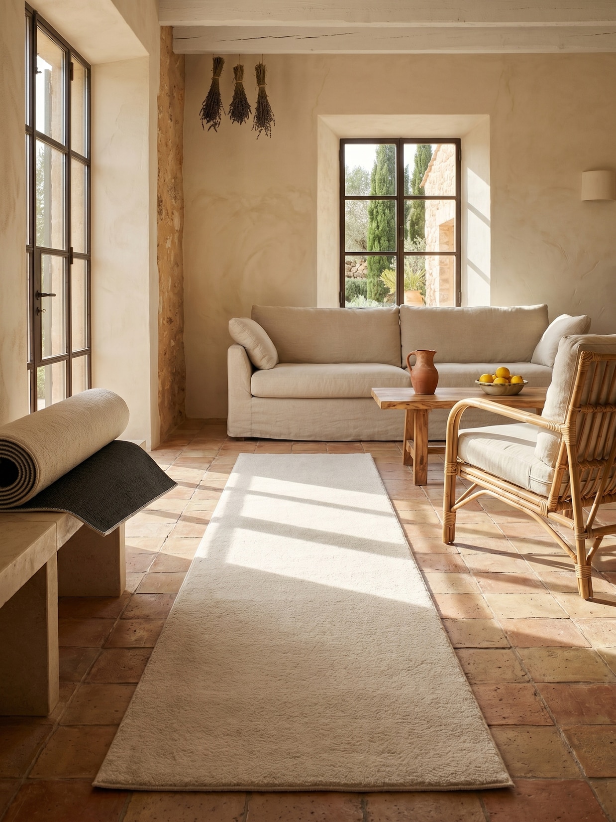 Läufer Kurzflor Beige 80x300 cm - RUTOR Kadima Design