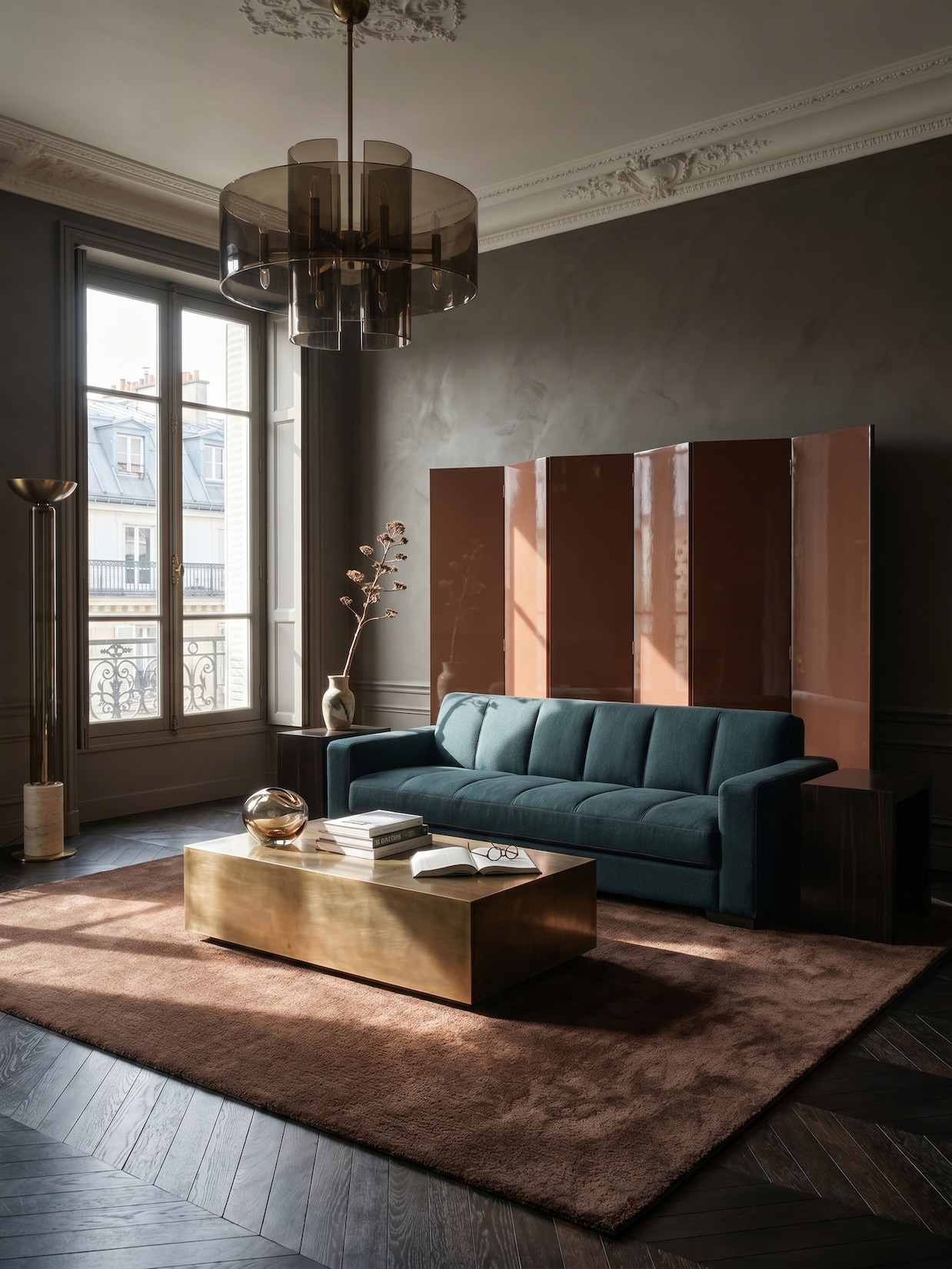 Teppich Kurzflor Braun 120x160 cm - RUTOR Kadima Design