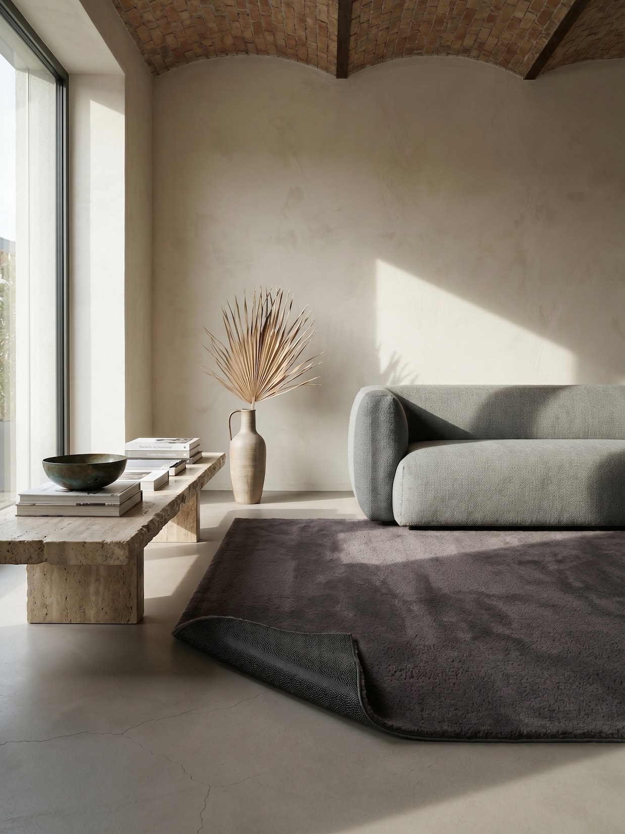Teppich Kurzflor Anthrazit 120x160 cm - RUTOR Kadima Design