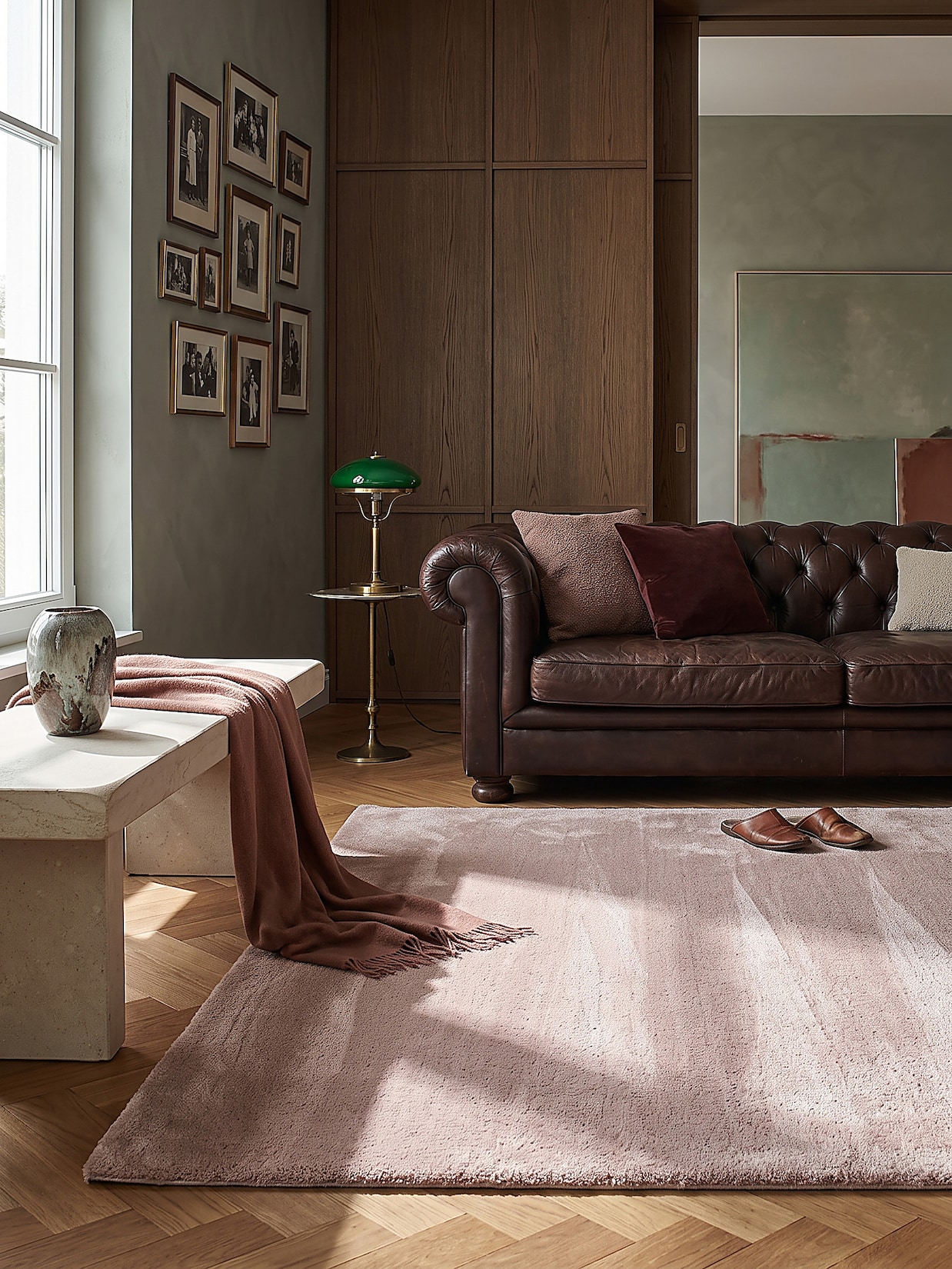 Teppich Kurzflor Rosa 160x220 cm - RUTOR Kadima Design