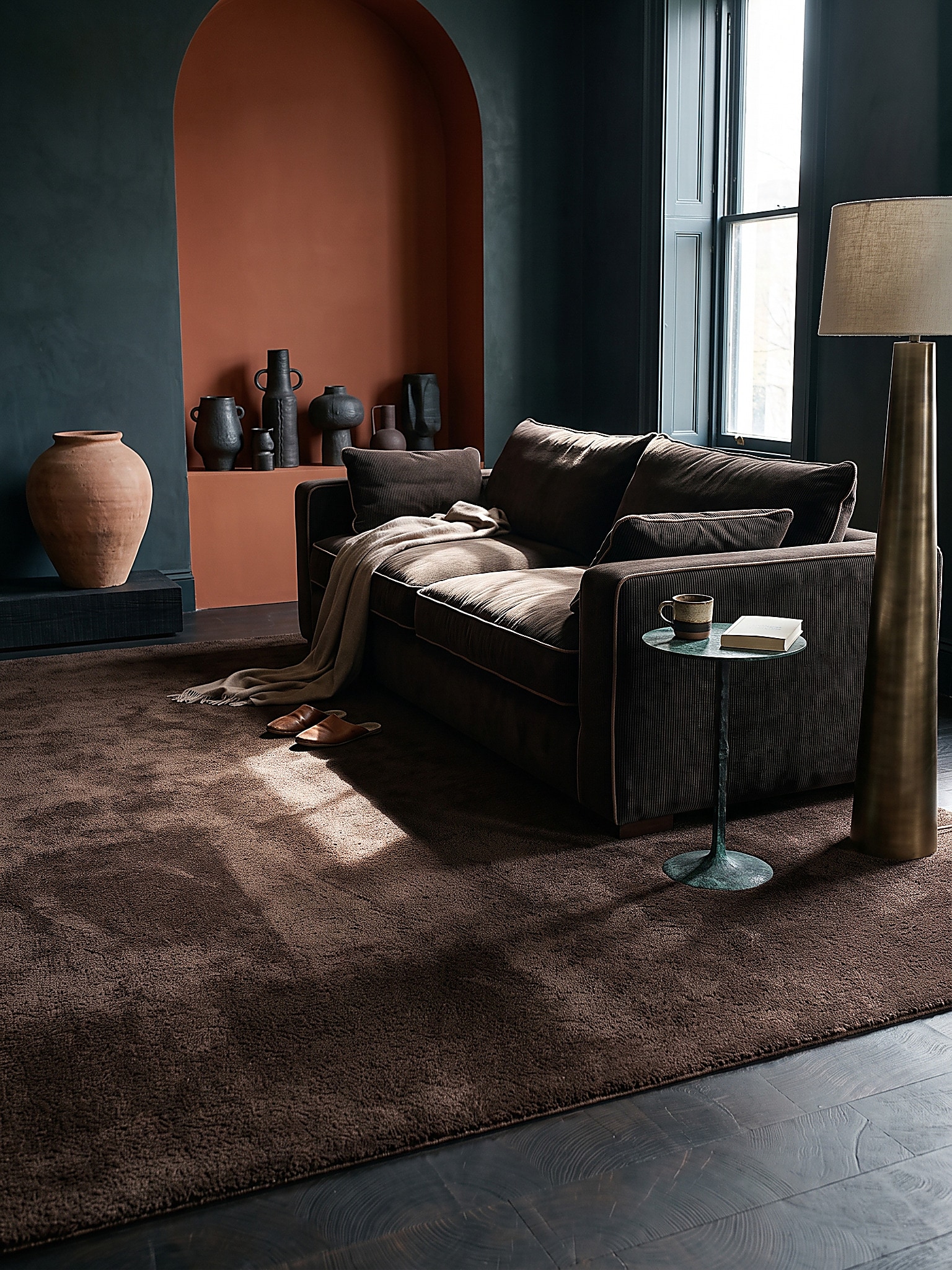 Teppich Hochflor Braun 240x340 cm - ALDAN | Kadima Design 