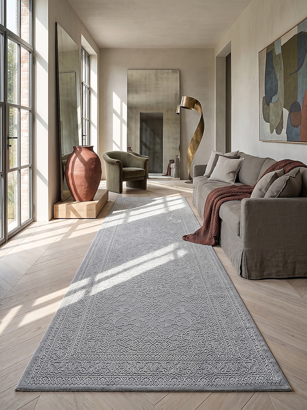 Teppich Waschbar Creme 80x150 cm - KASOS Kadima Design