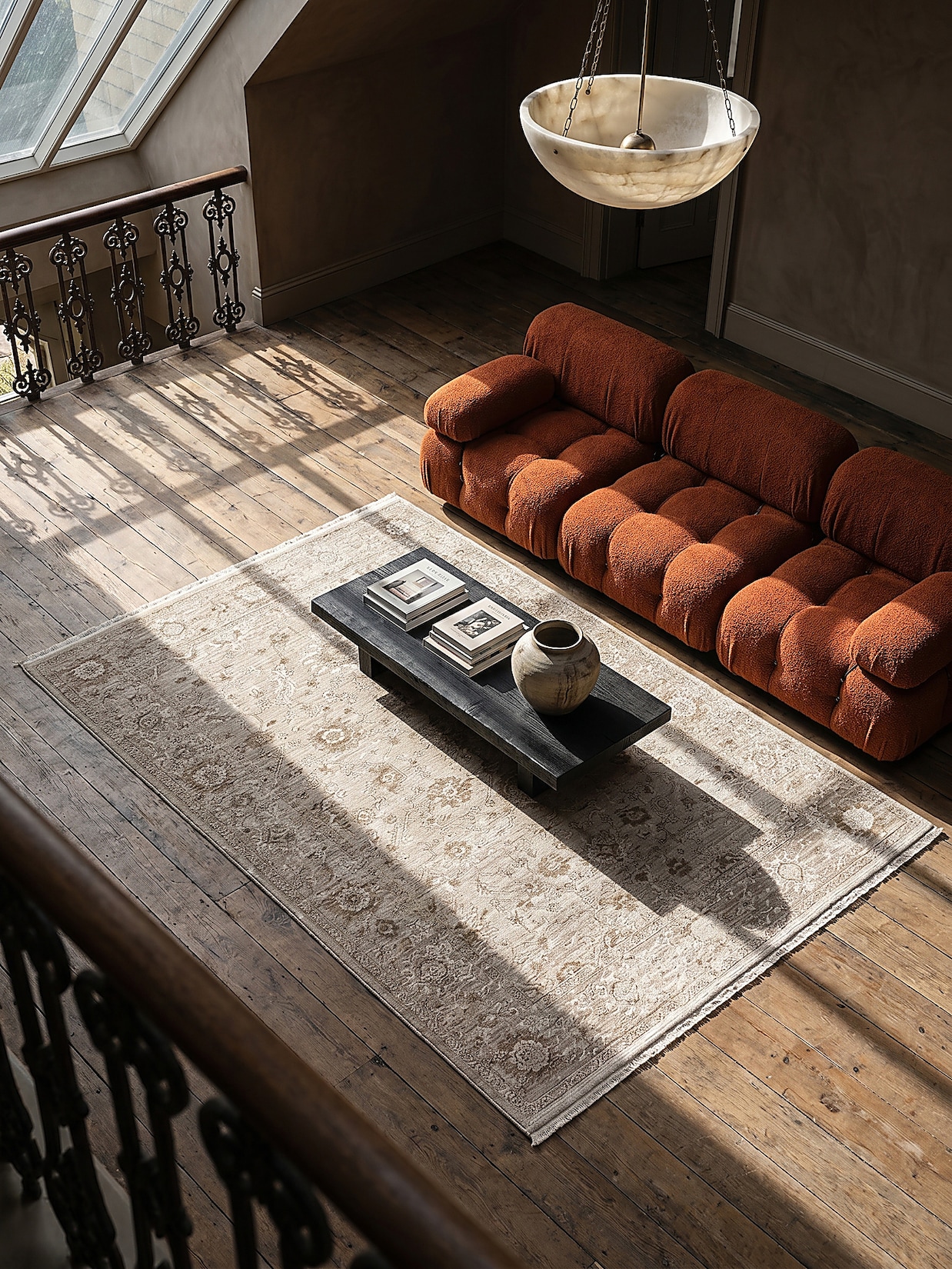 Teppich Kurzflor Beige 160x230 cm - SCRIVIA Kadima Design