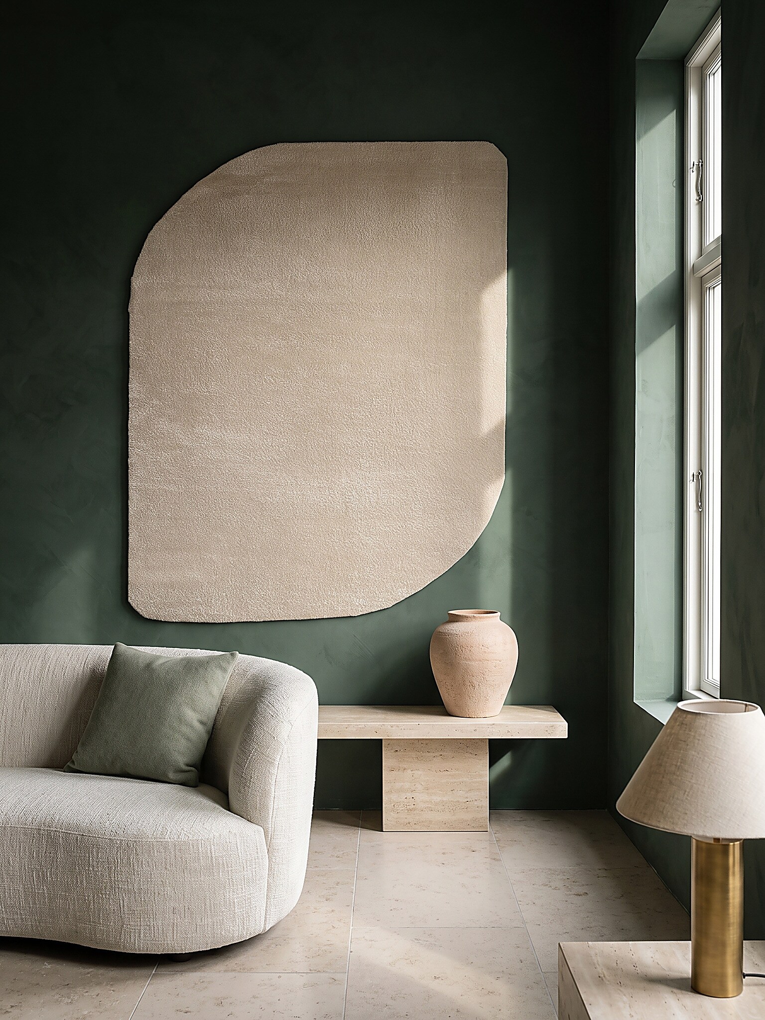 Teppich Hochflor Beige 120x160 cm - TIRSO | Kadima Design 