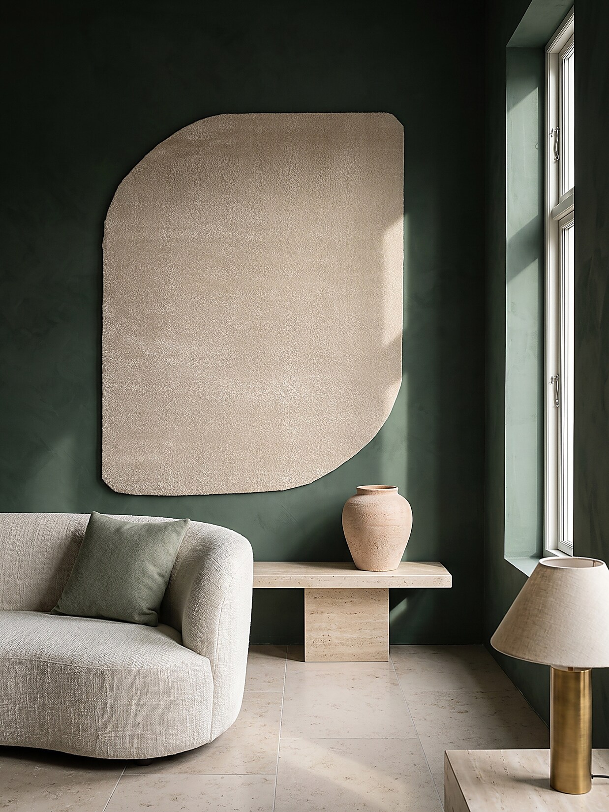 Teppich Hochflor Beige 160x220 cm - TIRSO Kadima Design