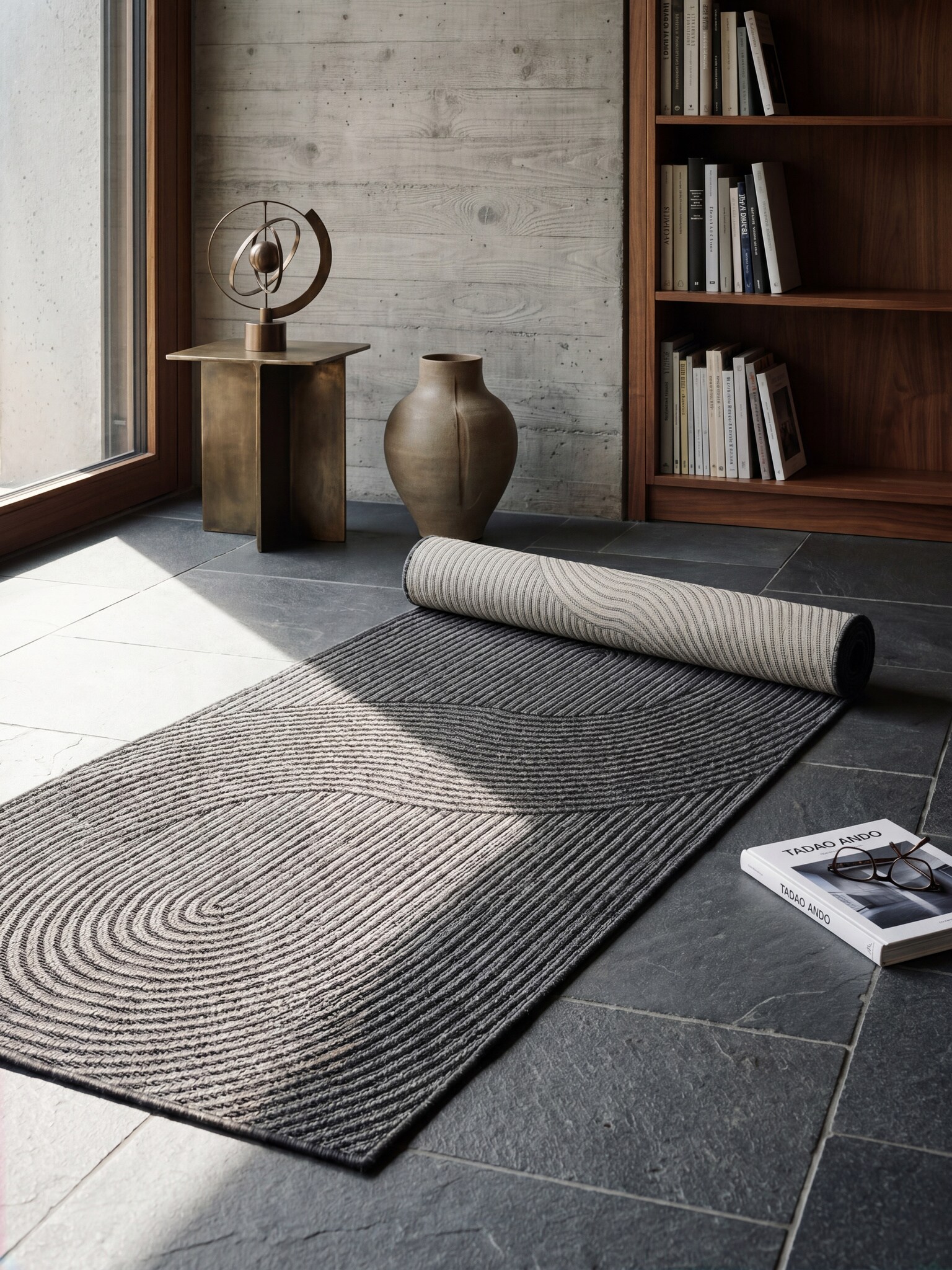 L&auml;ufer Flachgewebe Anthrazit 80x200 cm - BORNO | Kadima Design 