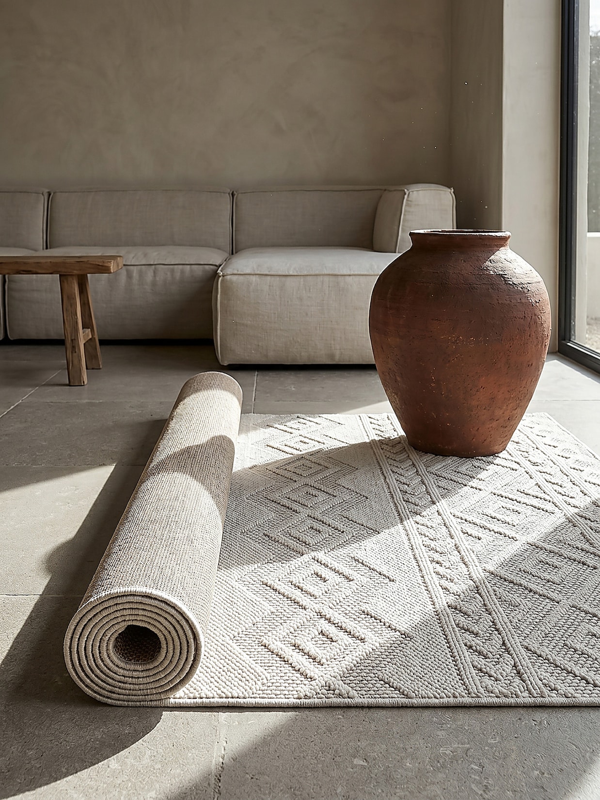 Läufer Kurzflor Creme 80x150 cm - STURA Kadima Design