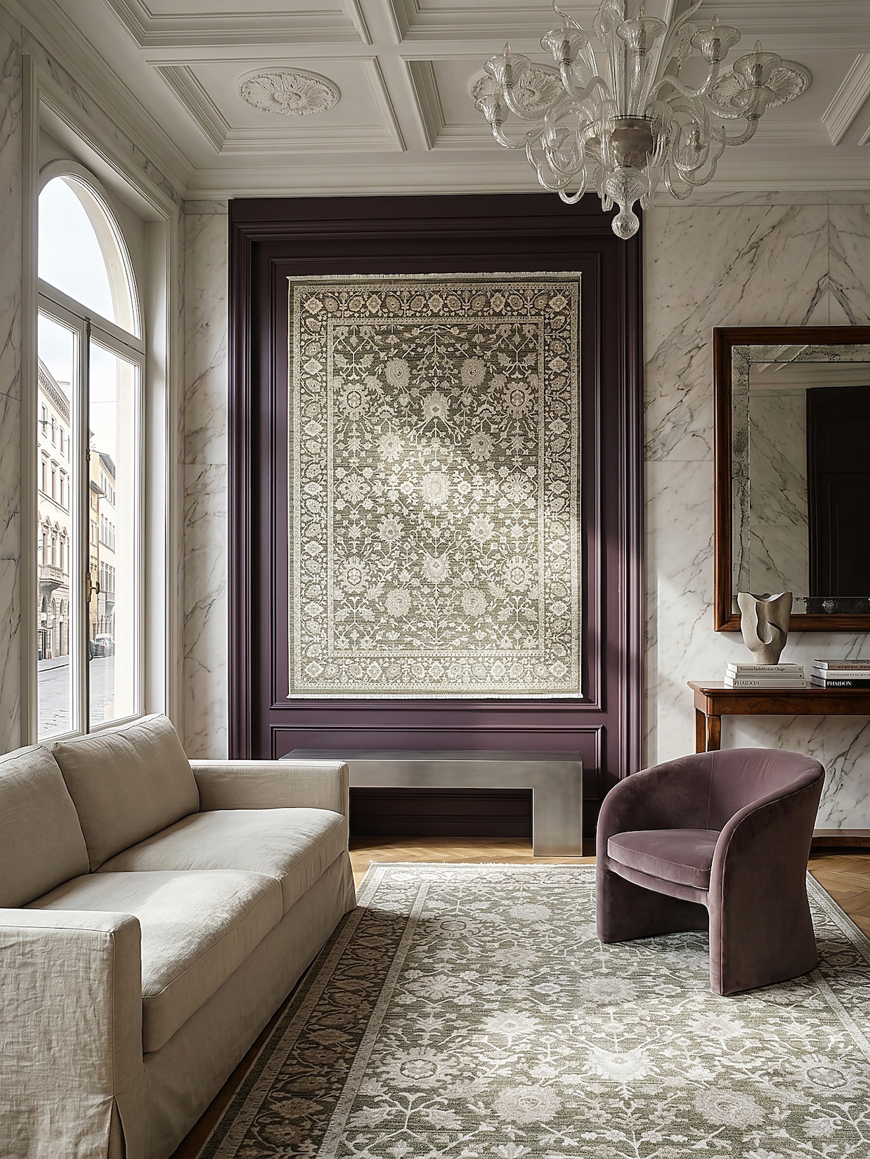 Teppich Kurzflor Grün 120x160 cm - SCRIVIA Kadima Design