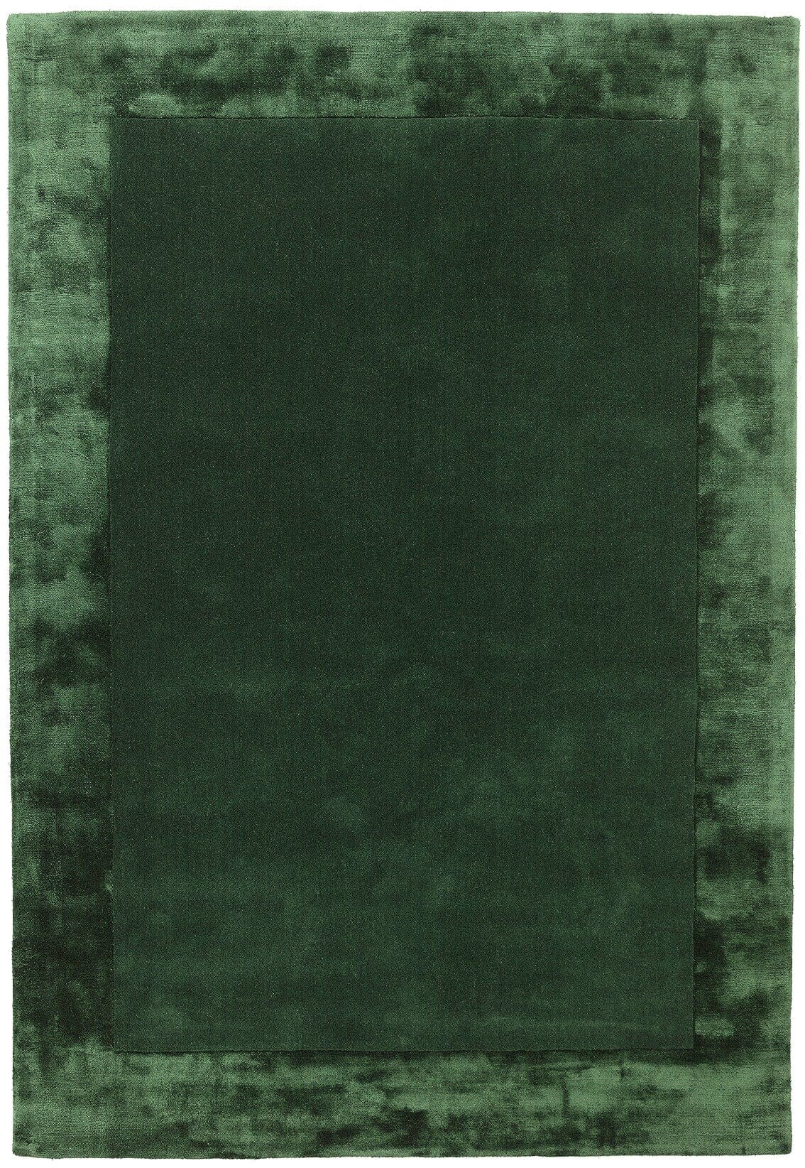 Wollteppich handgewebt TYNE, mit Bordüre, Grün, 160 x 230 cm