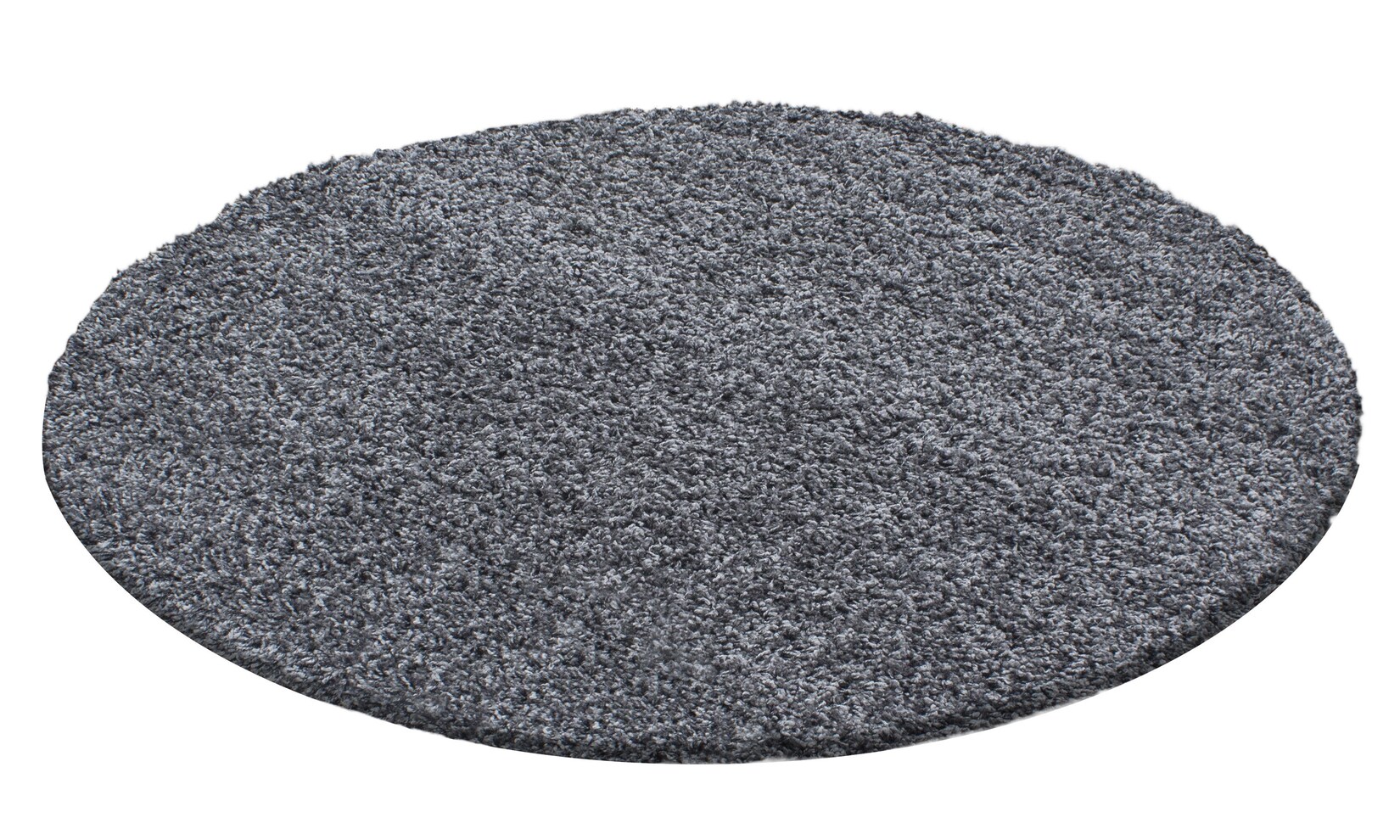 Teppich Hochflor RHEIN in Grau, einfarbig, Ø 80 cm