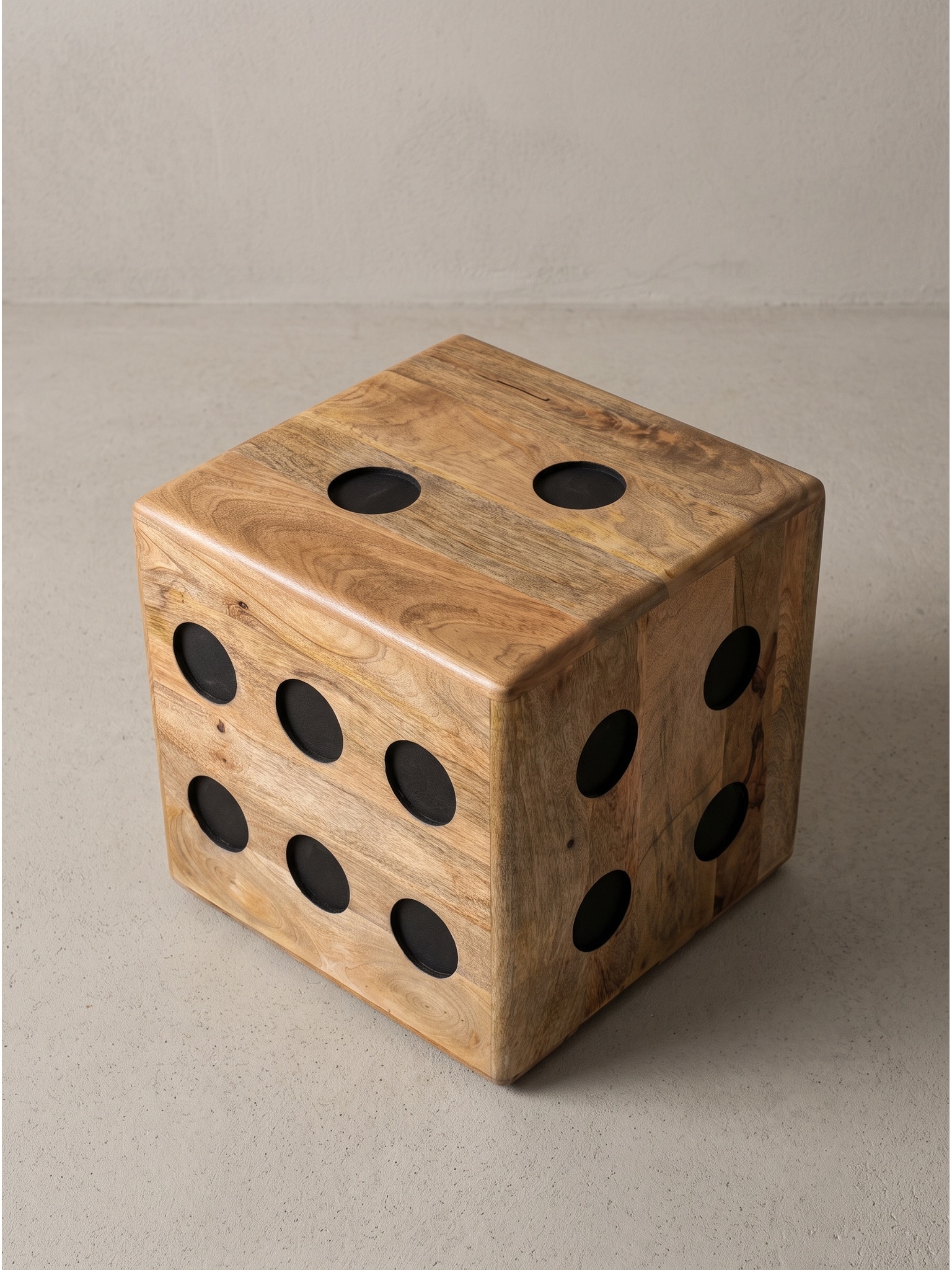 Sitzhocker Mango Massivholz 41x41x41 cm - SINTRA | Kadima Design 