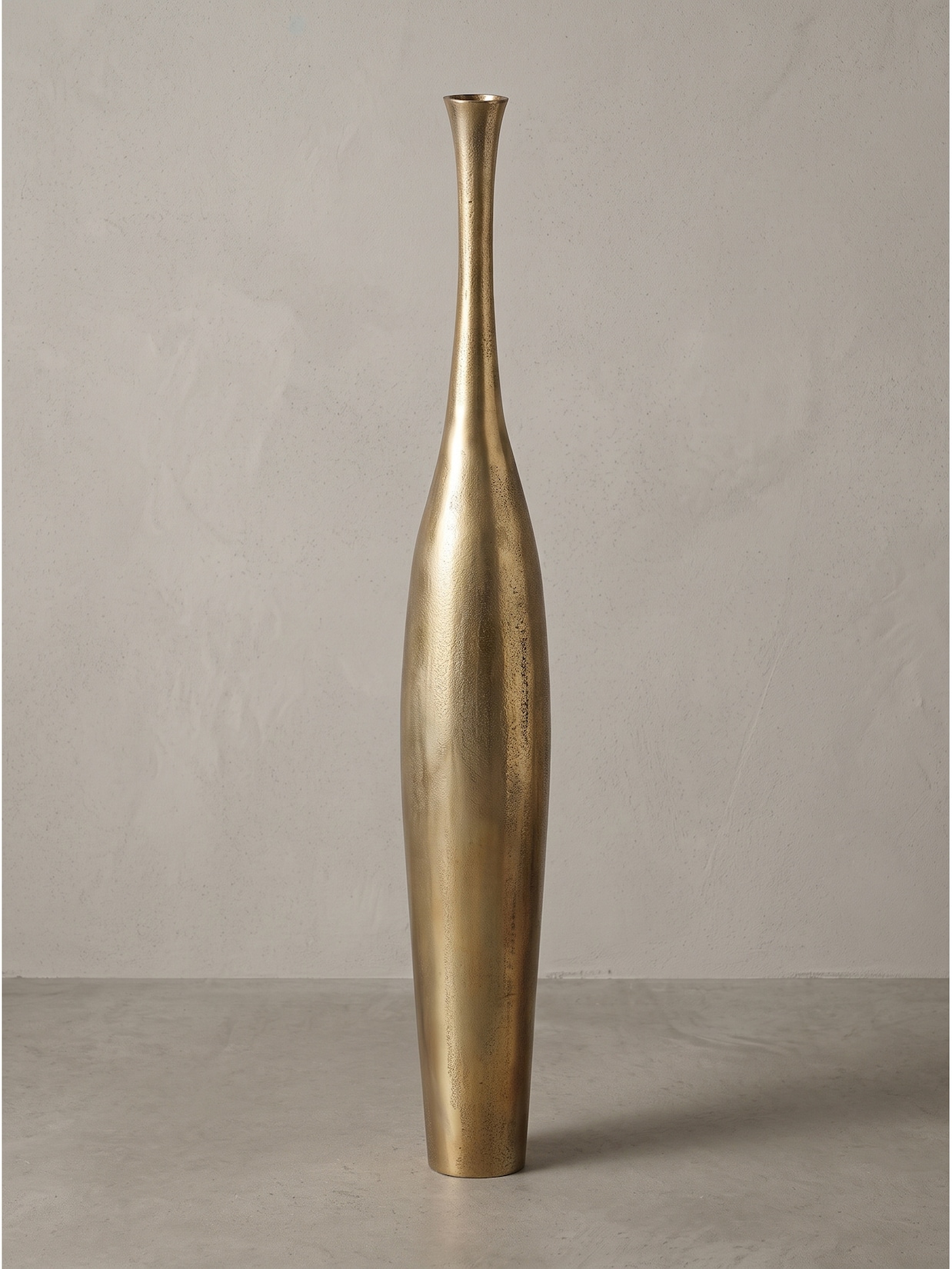 Bodenvase Aluminium Gold Ø 13x75 cm - EBRO Kadima Design