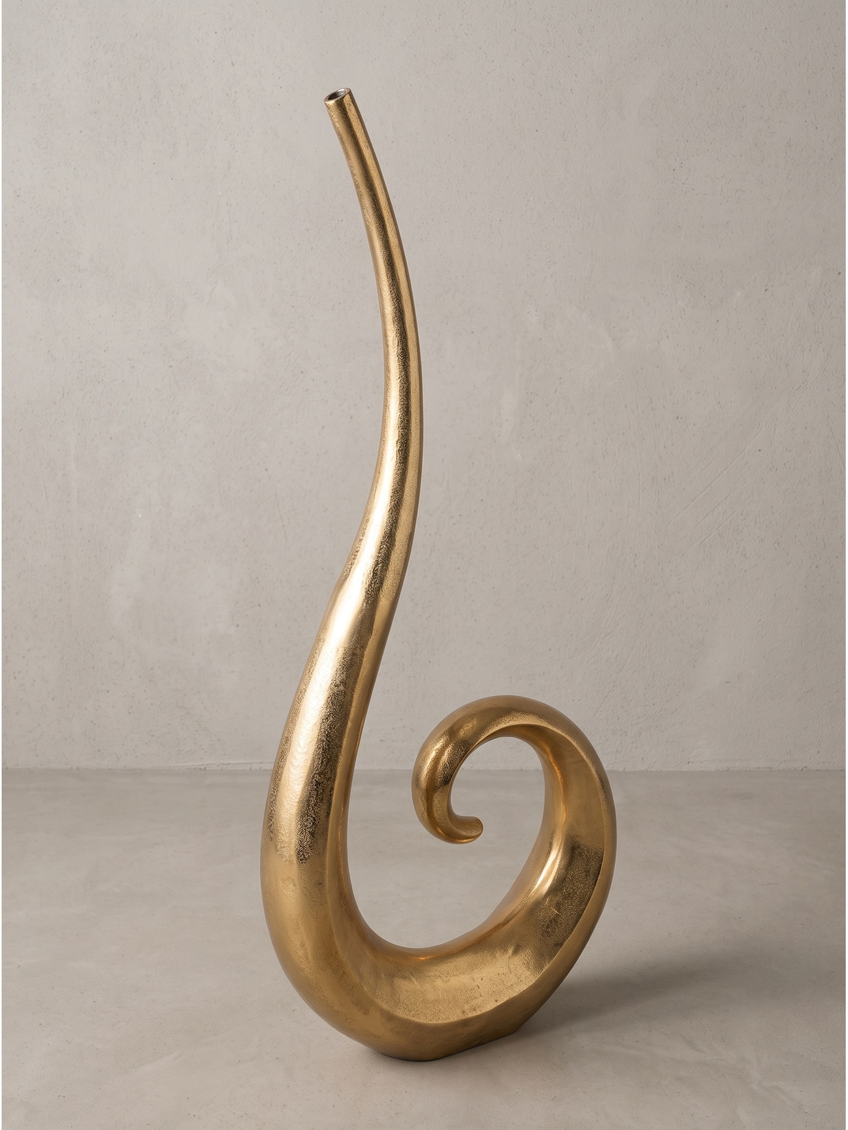 Bodenvase Aluminium Gold 48x10x100 cm - BAVENO Kadima Design