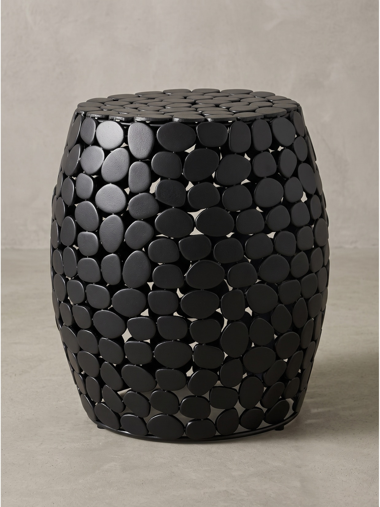 Beistelltisch Aluminium Schwarz Ø 40x46 cm - DIEMEL Kadima Design